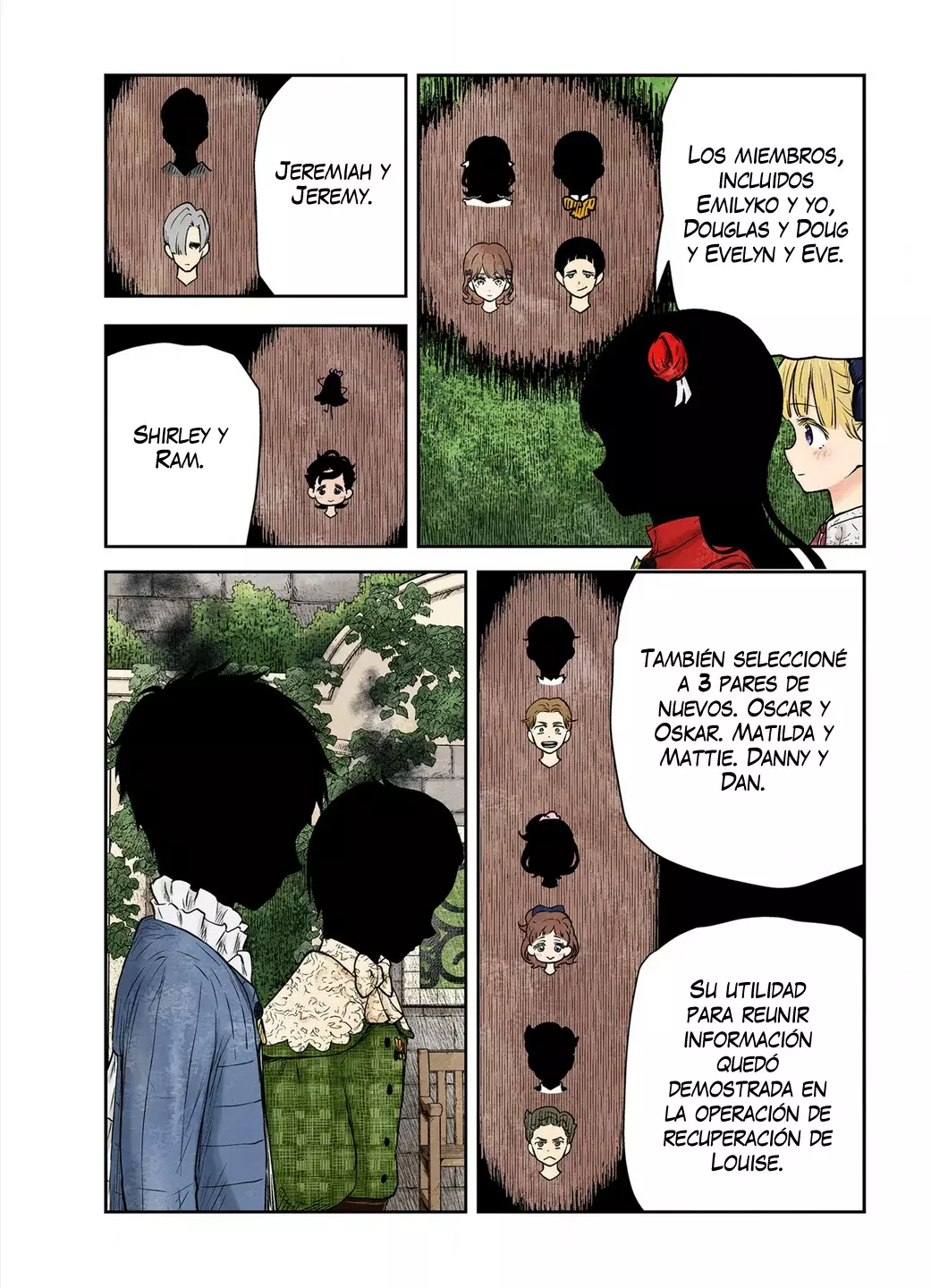 Shadows House Capitulo 210: Formación de equipos de etiqueta página 8