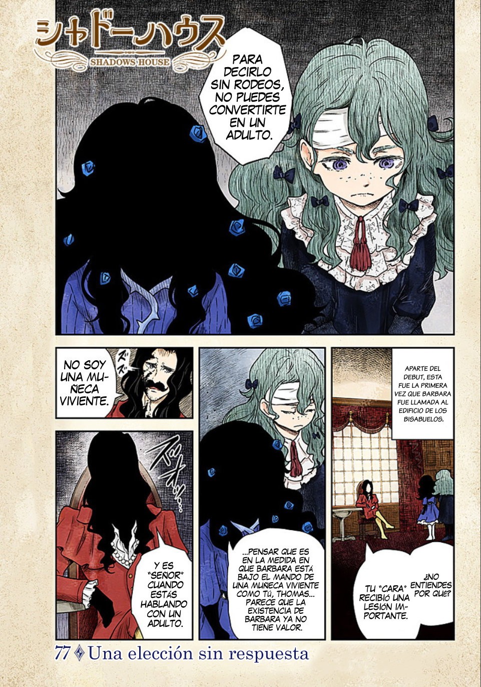 Shadows House Capitulo 77: Una elección sin respuesta página 3