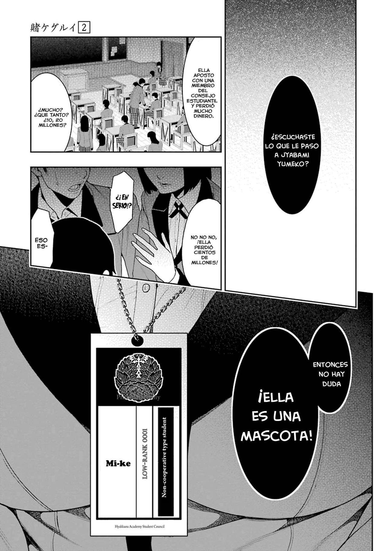 Kakegurui: Compulsive Gambler Capitulo 5: La Chica que se Convirtió en Mascota página 8