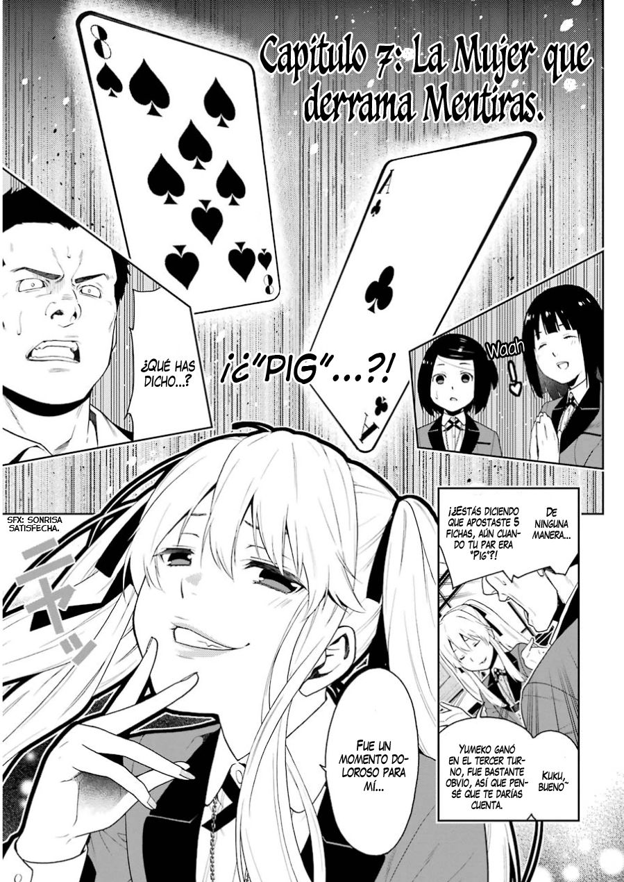 Kakegurui: Compulsive Gambler Capitulo 7: La Mujer que Derrama Mentiras página 3