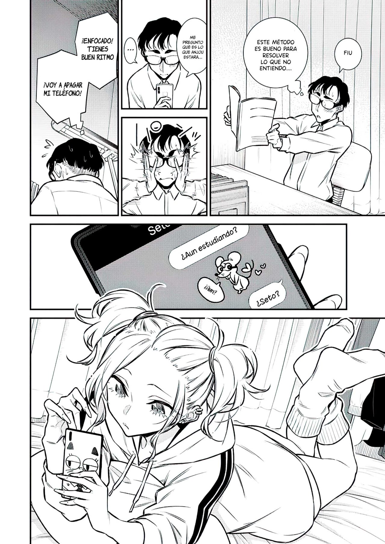 Yancha Gal no Anjou-san Capitulo 102: Anjou-san quiere jugar durante la semana de prueba página 8