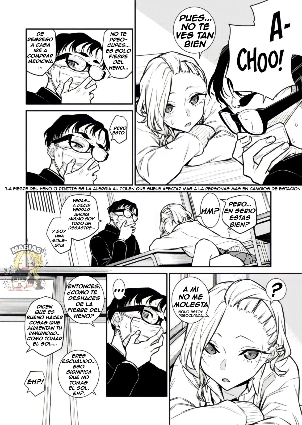 Yancha Gal no Anjou-san Capitulo 107.5: Anjou-San no tiene fiebre del heno página 3