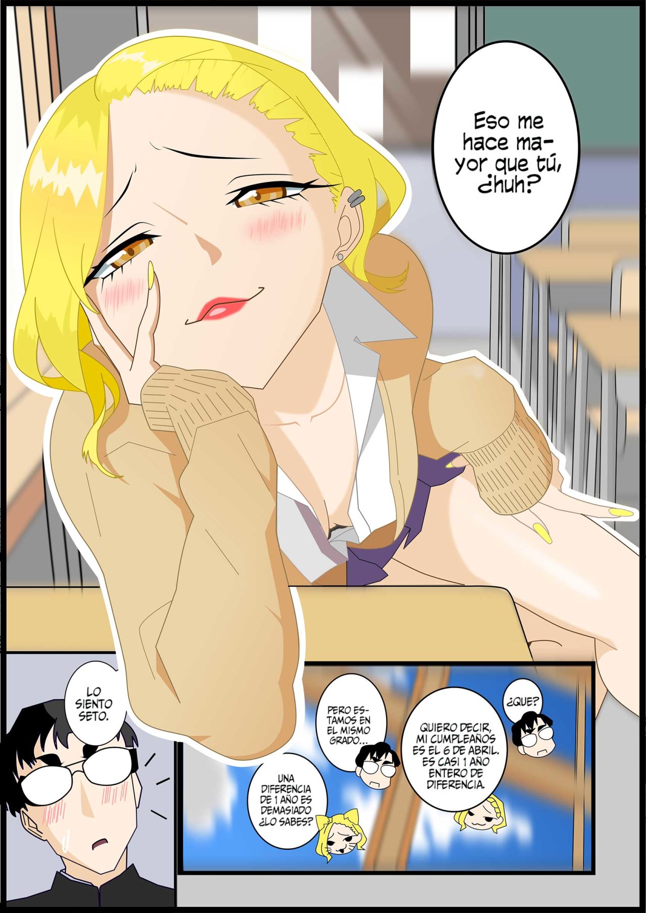 Yancha Gal no Anjou-san Capitulo 108: Anjou-san es mayor página 8