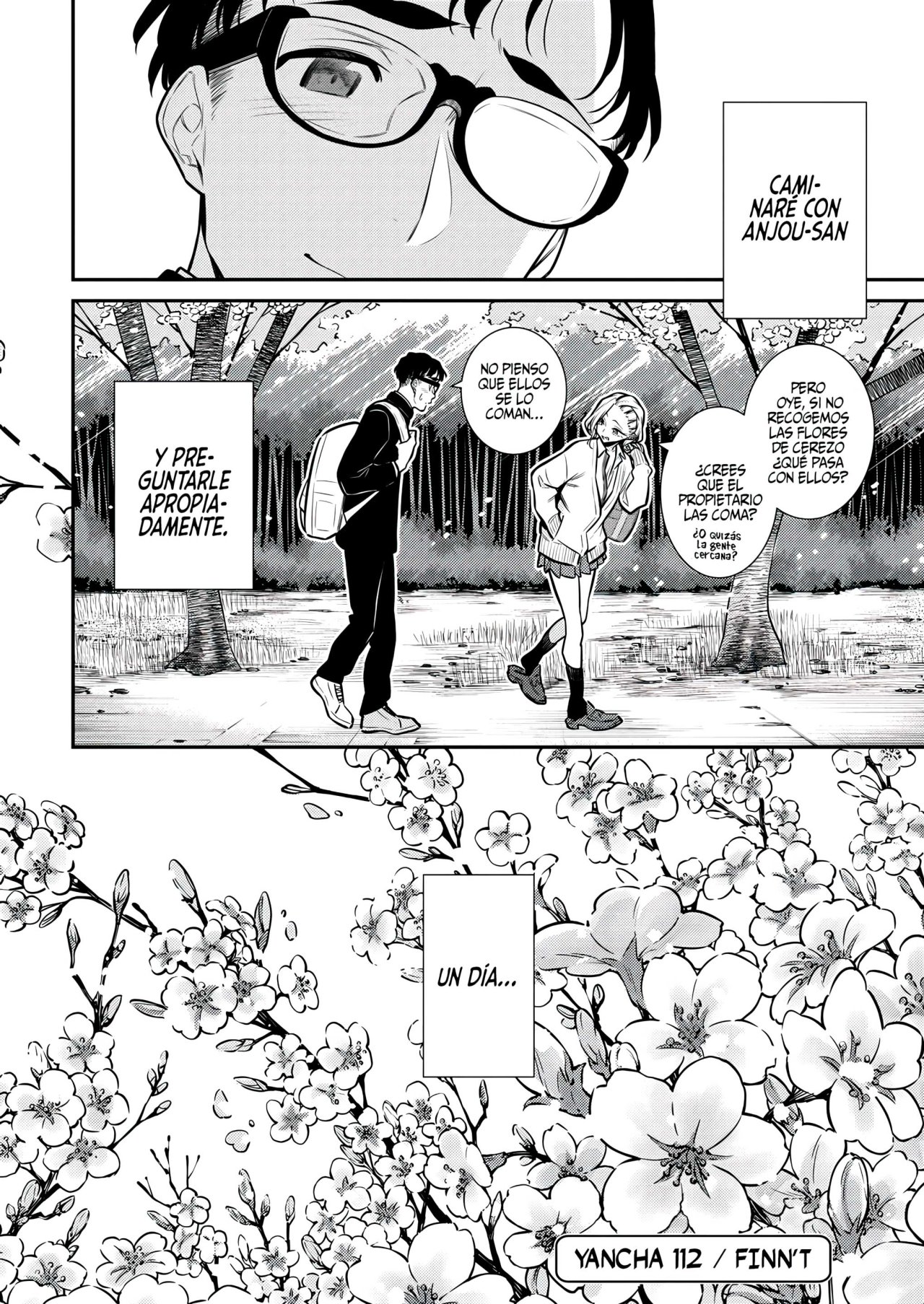 Yancha Gal no Anjou-san Capitulo 112: Anjou-san quiere comer flores de cerezo página 15
