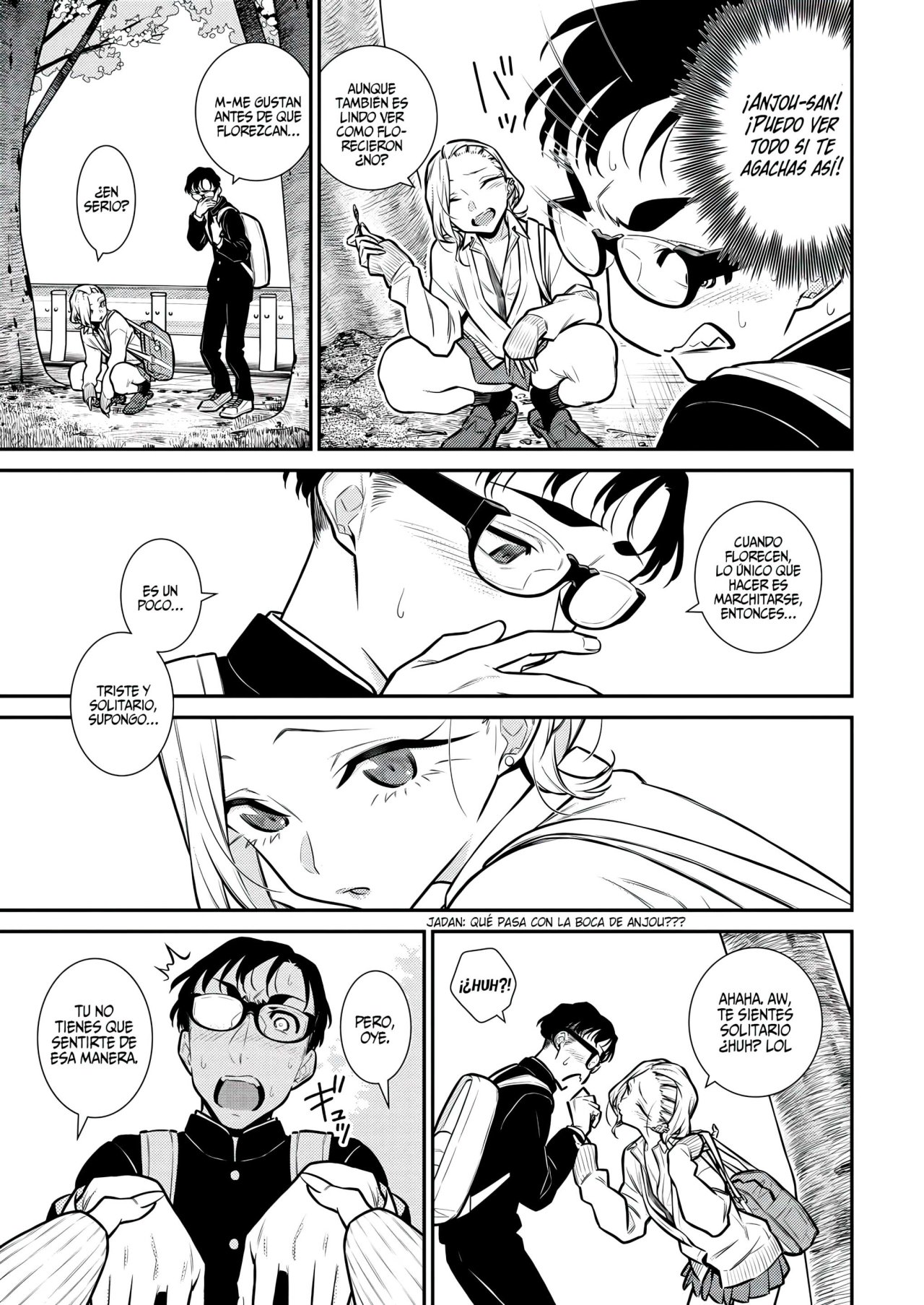 Yancha Gal no Anjou-san Capitulo 112: Anjou-san quiere comer flores de cerezo página 7