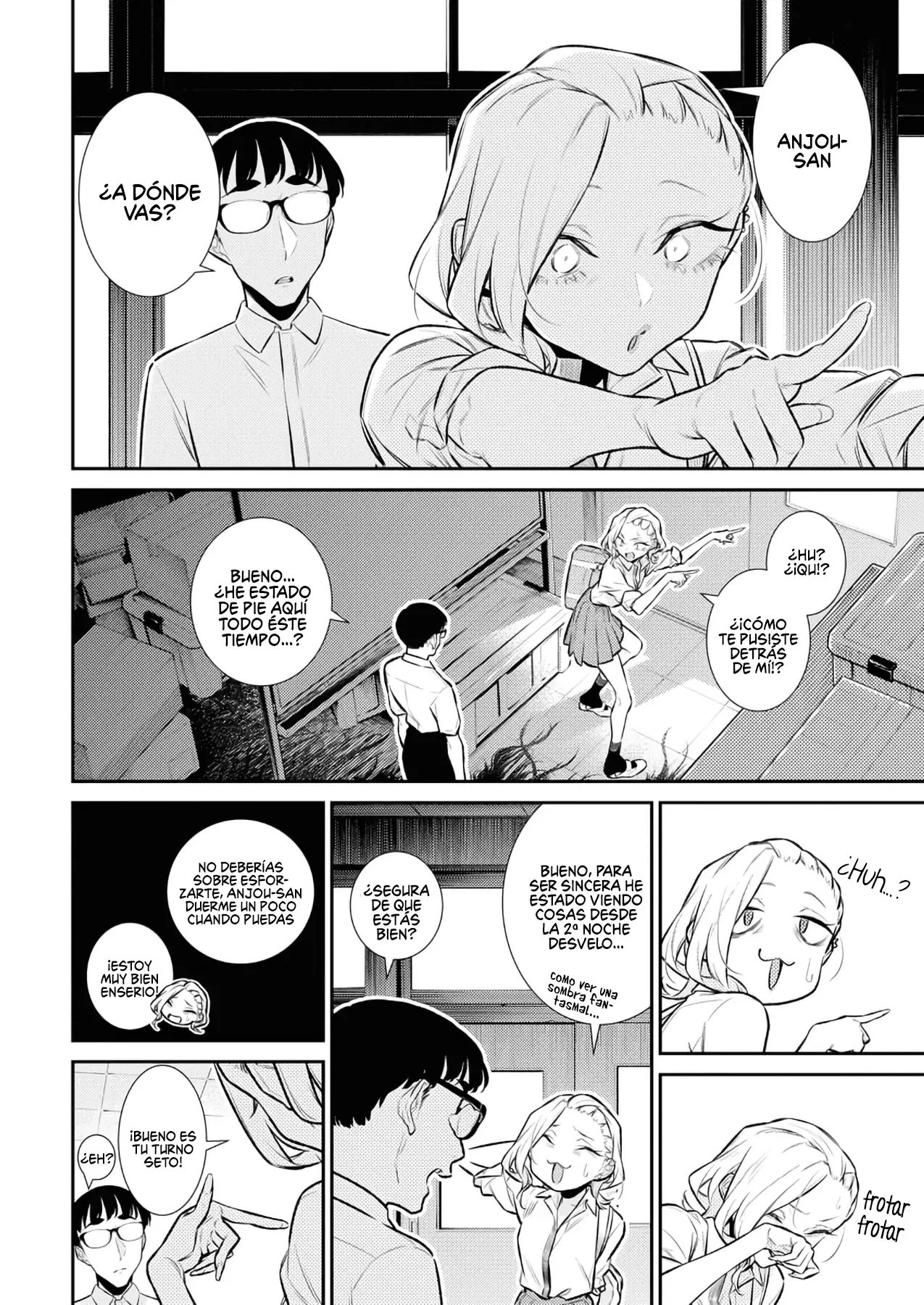 Yancha Gal no Anjou-san Capitulo 160: anjou-san tiene falta de sueño página 9