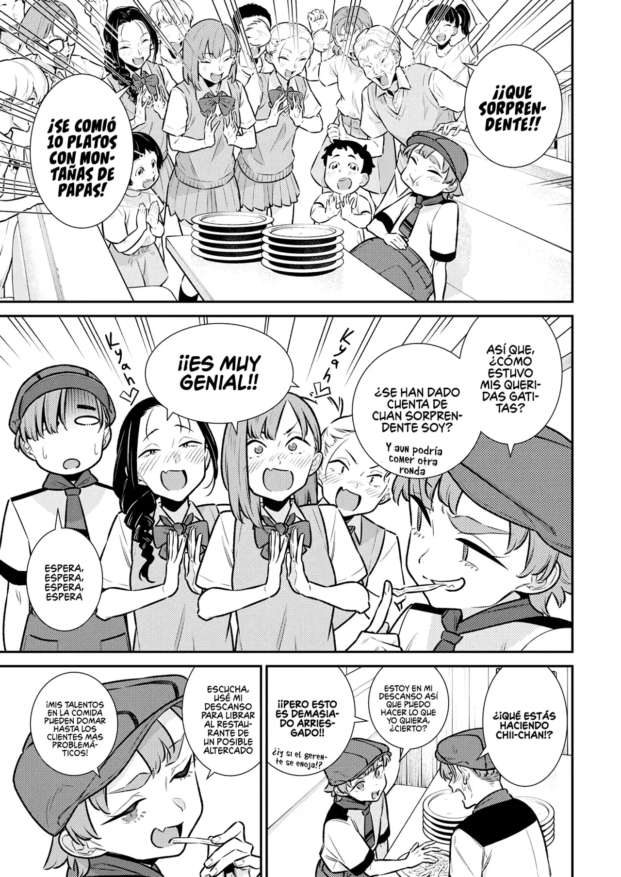 Yancha Gal no Anjou-san Capitulo 170: chita quiere comer papas fritas página 14
