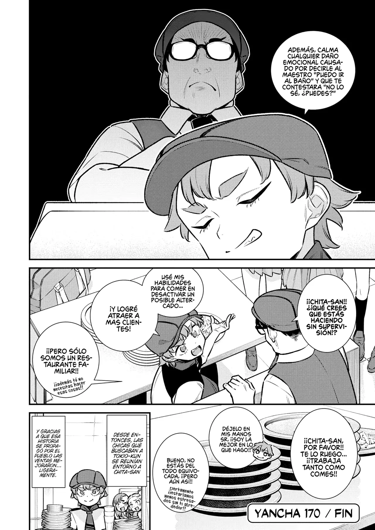 Yancha Gal no Anjou-san Capitulo 170: chita quiere comer papas fritas página 15