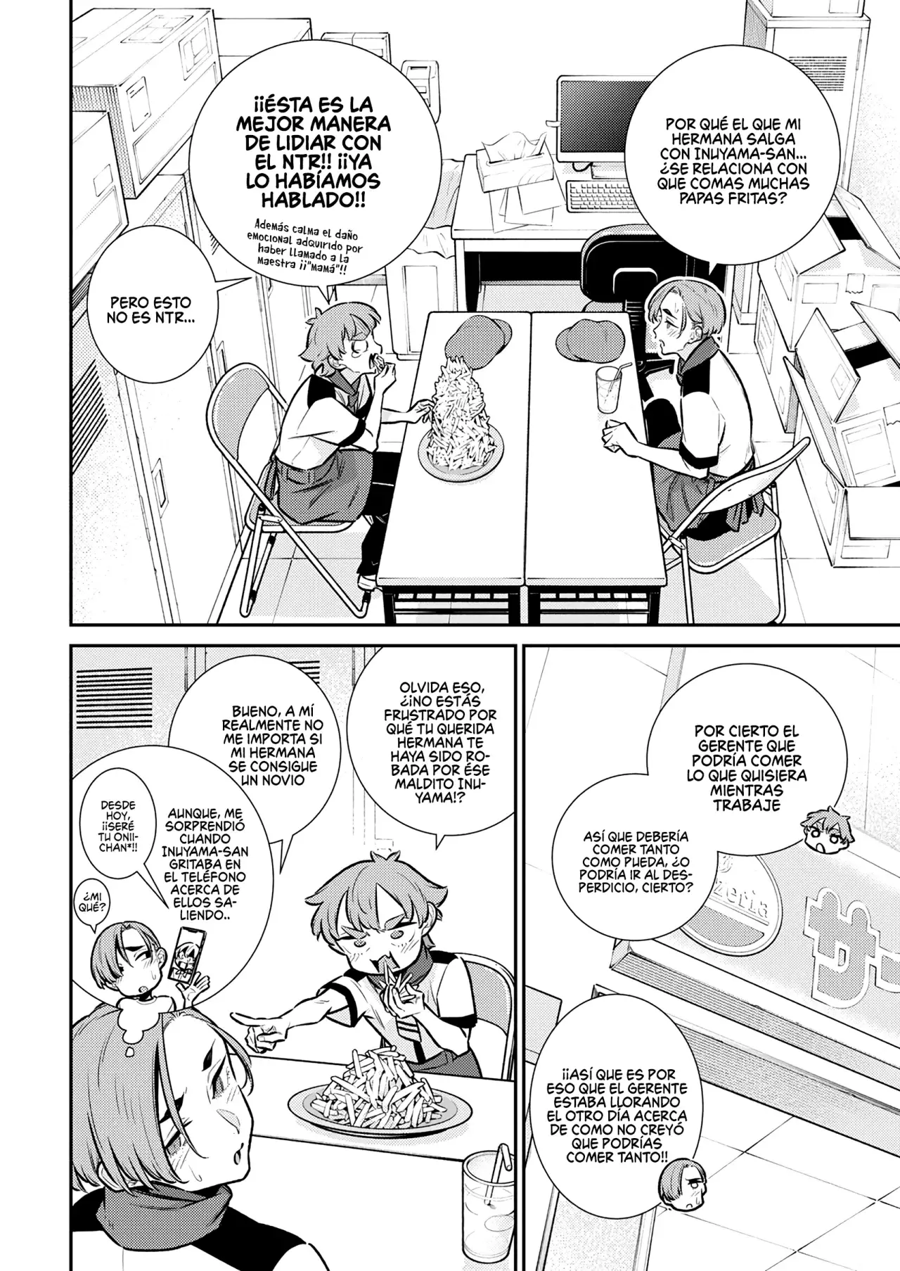 Yancha Gal no Anjou-san Capitulo 170: chita quiere comer papas fritas página 5
