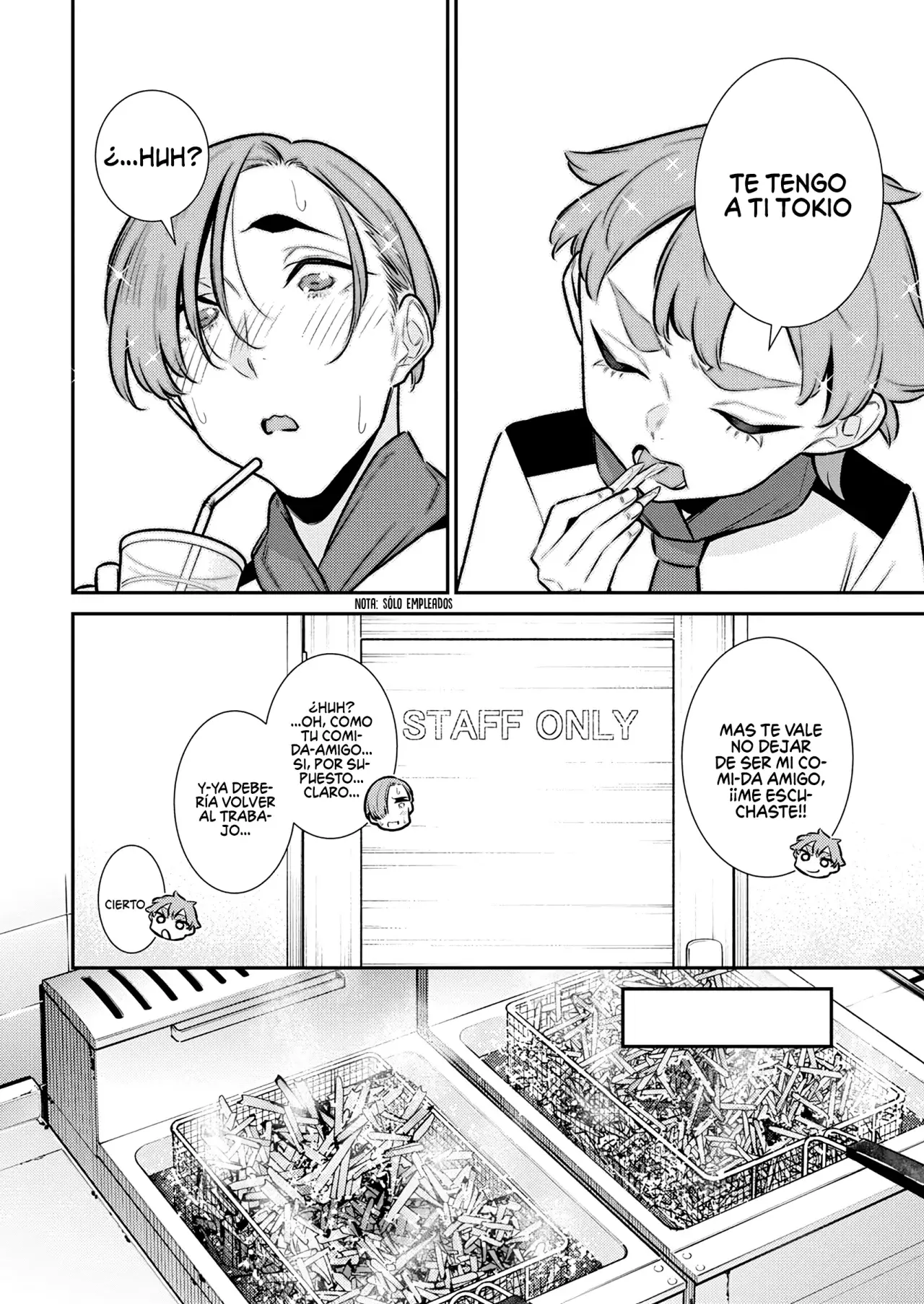 Yancha Gal no Anjou-san Capitulo 170: chita quiere comer papas fritas página 7