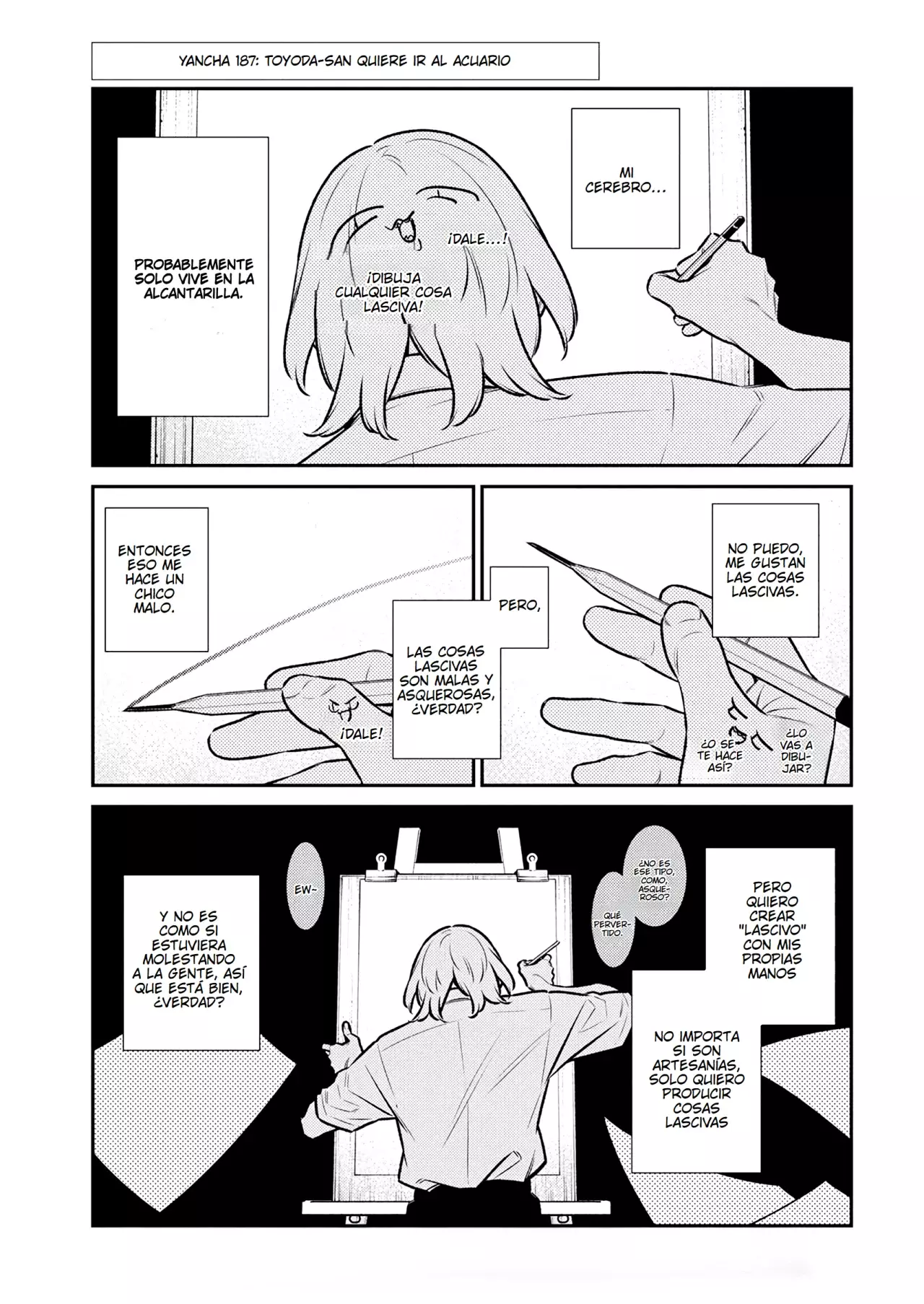 Yancha Gal no Anjou-san Capitulo 187: Toyoda-san quiere ir al acuario página 3