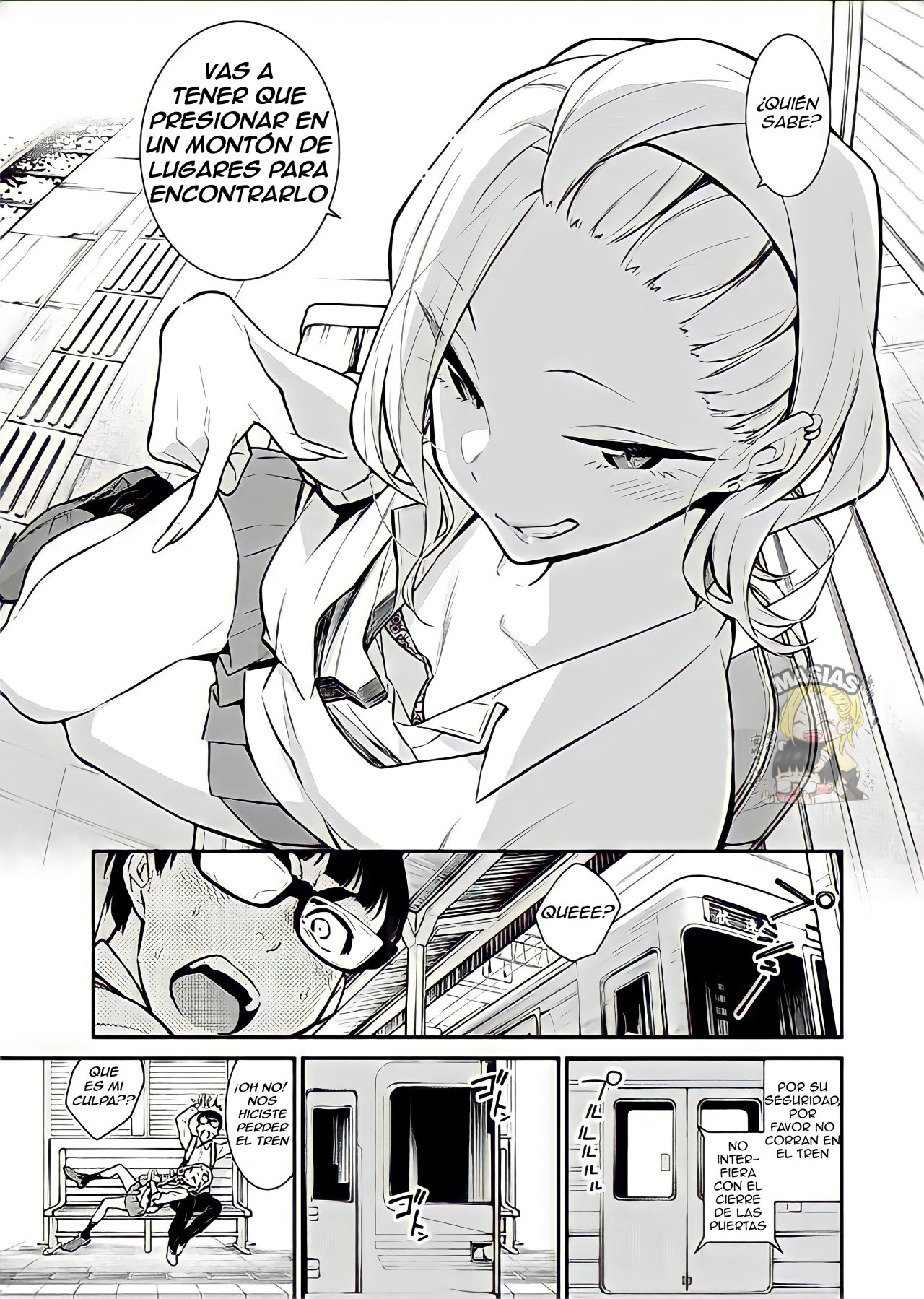 Yancha Gal no Anjou-san Capitulo 43.5: El banco de la estación del tren página 2