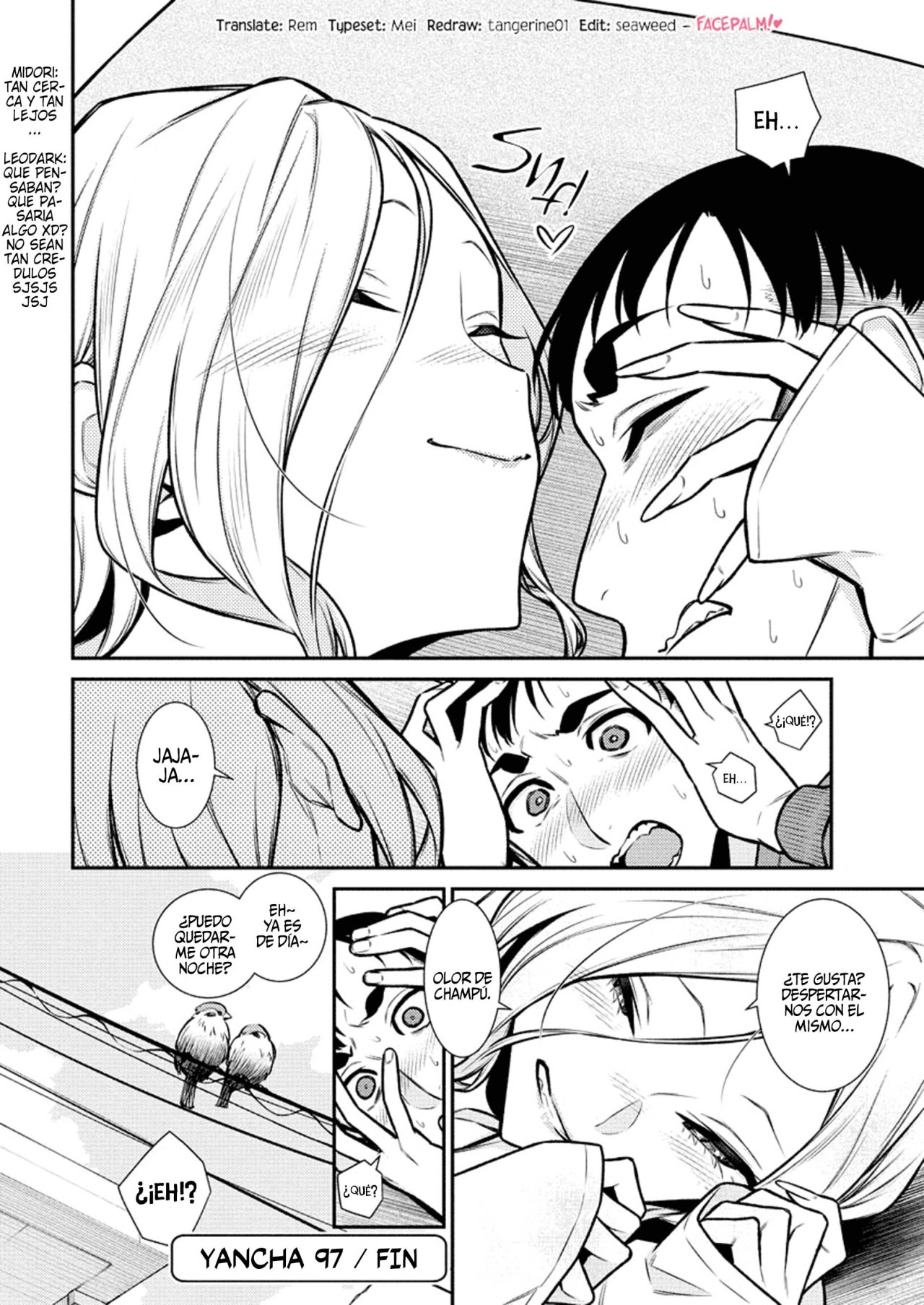 Yancha Gal no Anjou-san Capitulo 97: Anjou-san y Seto se despiertan juntos página 13