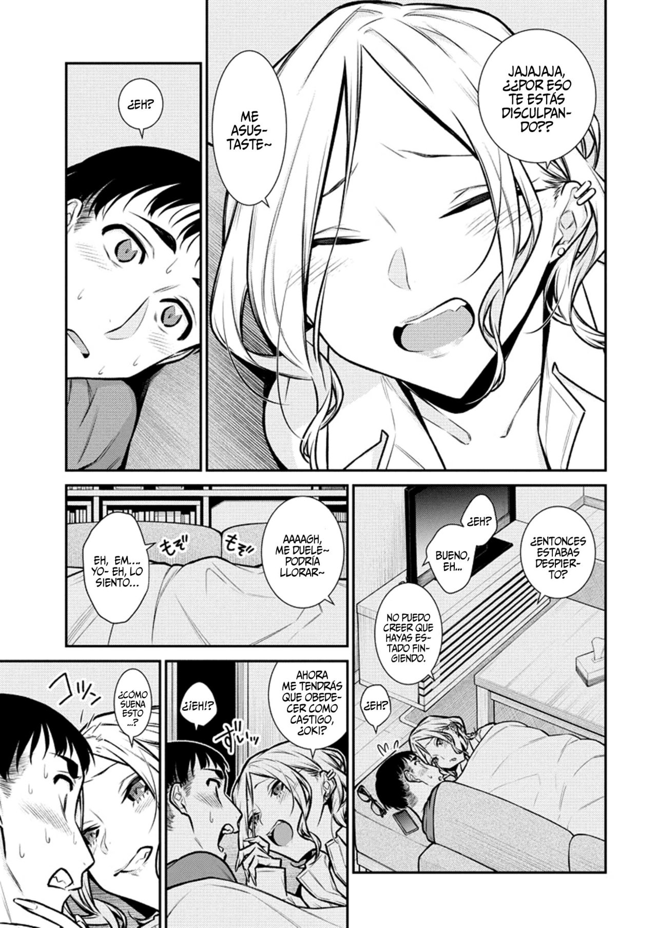 Yancha Gal no Anjou-san Capitulo 97: Anjou-san y Seto se despiertan juntos página 8
