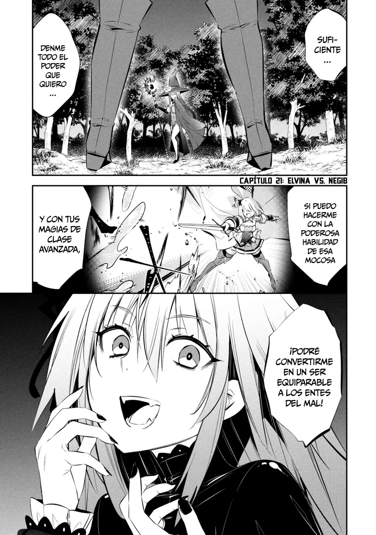 Mou Yamete Kaifuku Shinaide Kenja-sama! Capitulo 21: Elvina vs Negib página 3