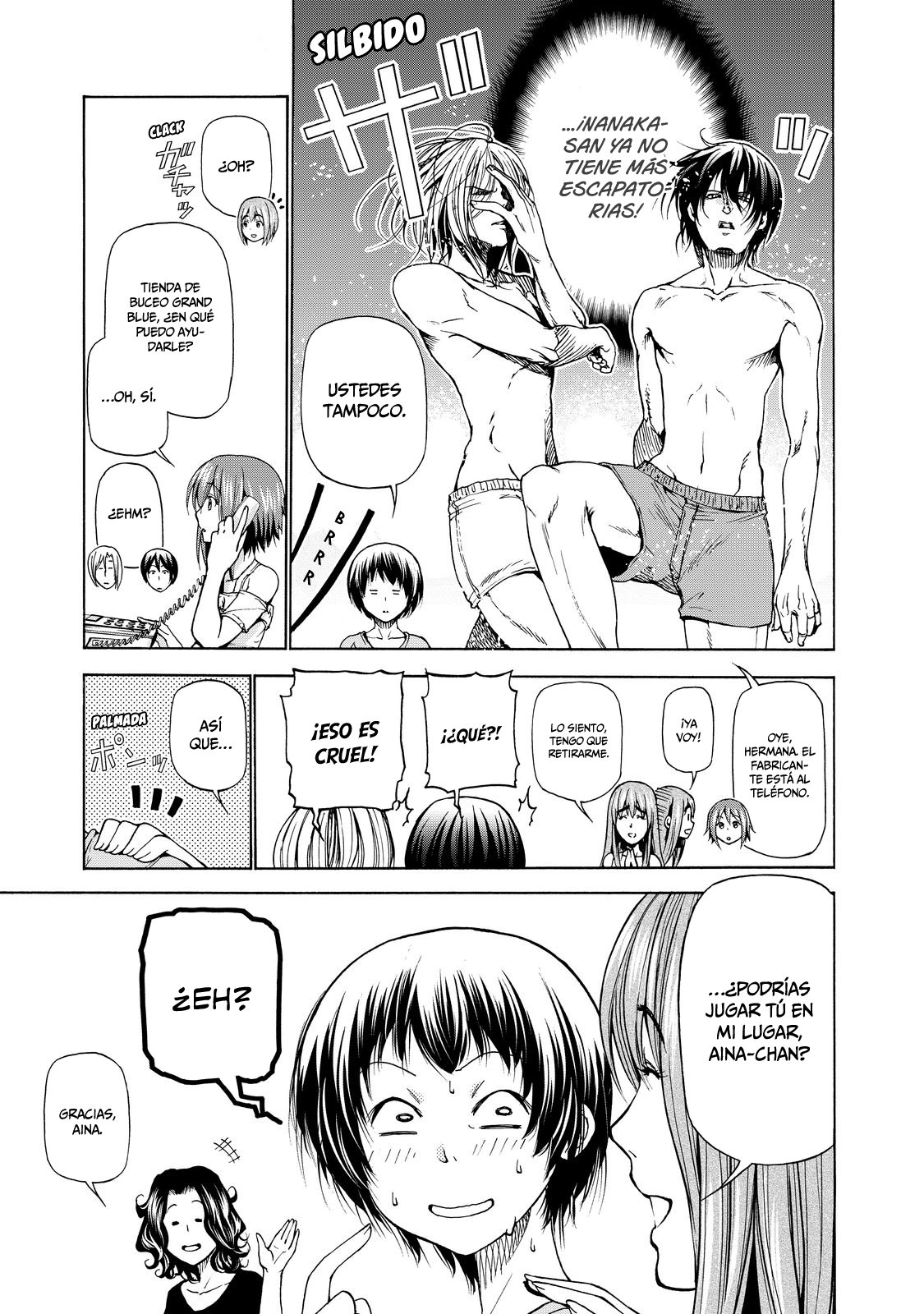 Grand Blue Capitulo 28.5: extra mahjong página 14