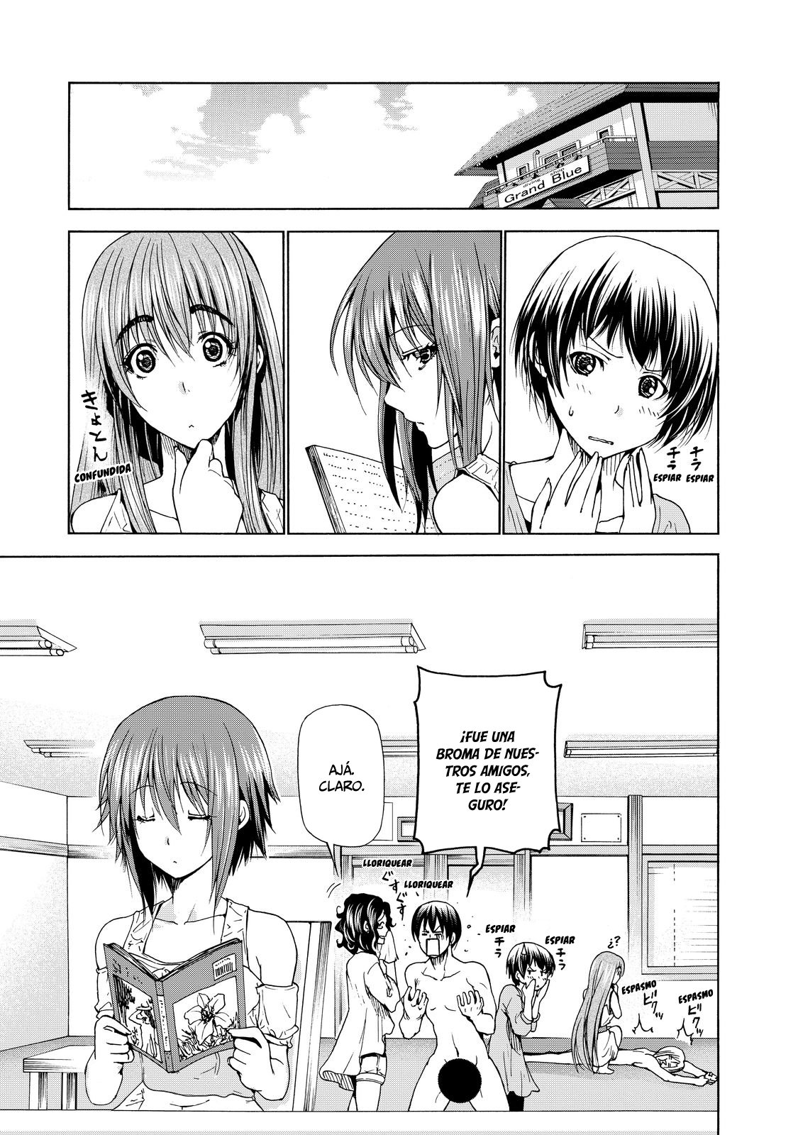 Grand Blue Capitulo 28.5: extra mahjong página 34