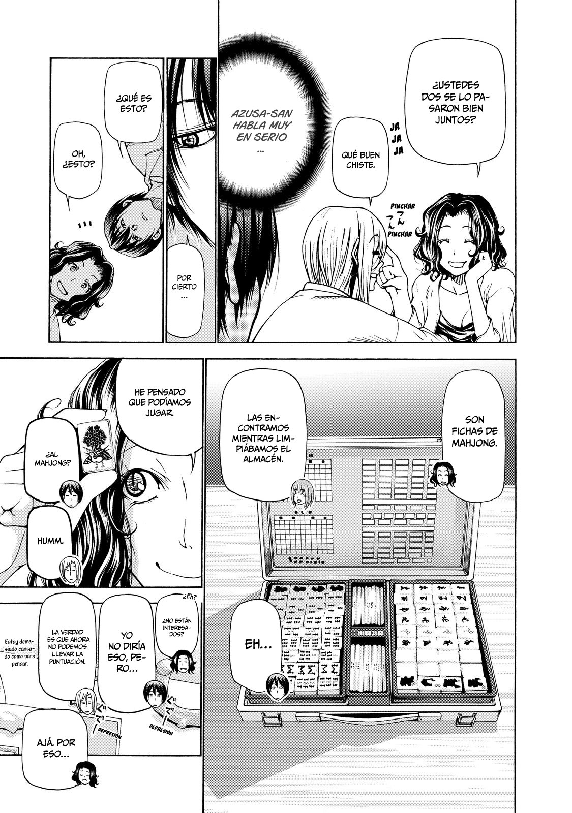 Grand Blue Capitulo 28.5: extra mahjong página 4