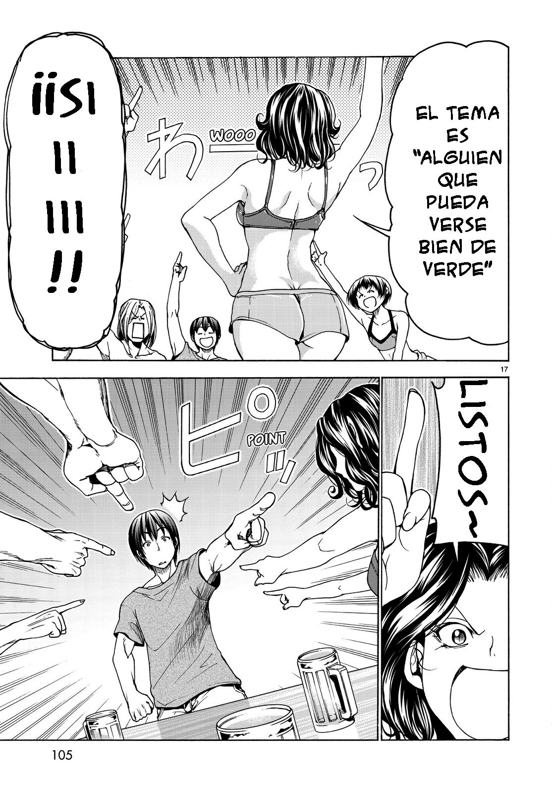 Grand Blue Capitulo 29: el juego de la impresion página 16