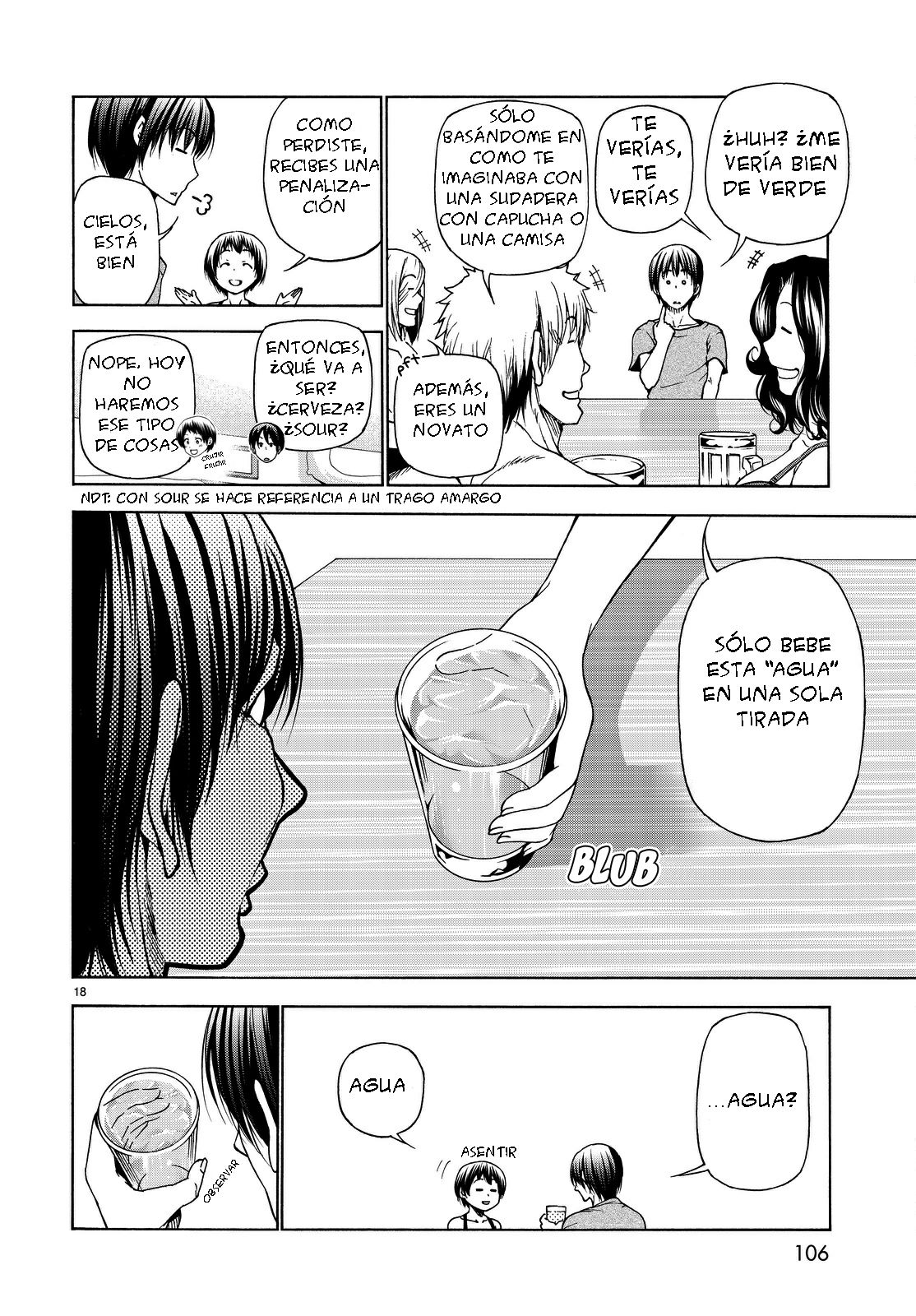 Grand Blue Capitulo 29: el juego de la impresion página 17