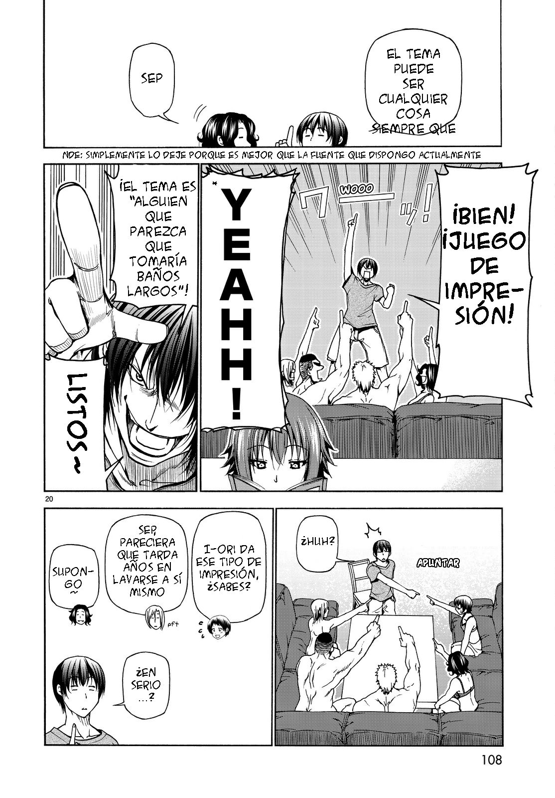 Grand Blue Capitulo 29: el juego de la impresion página 19