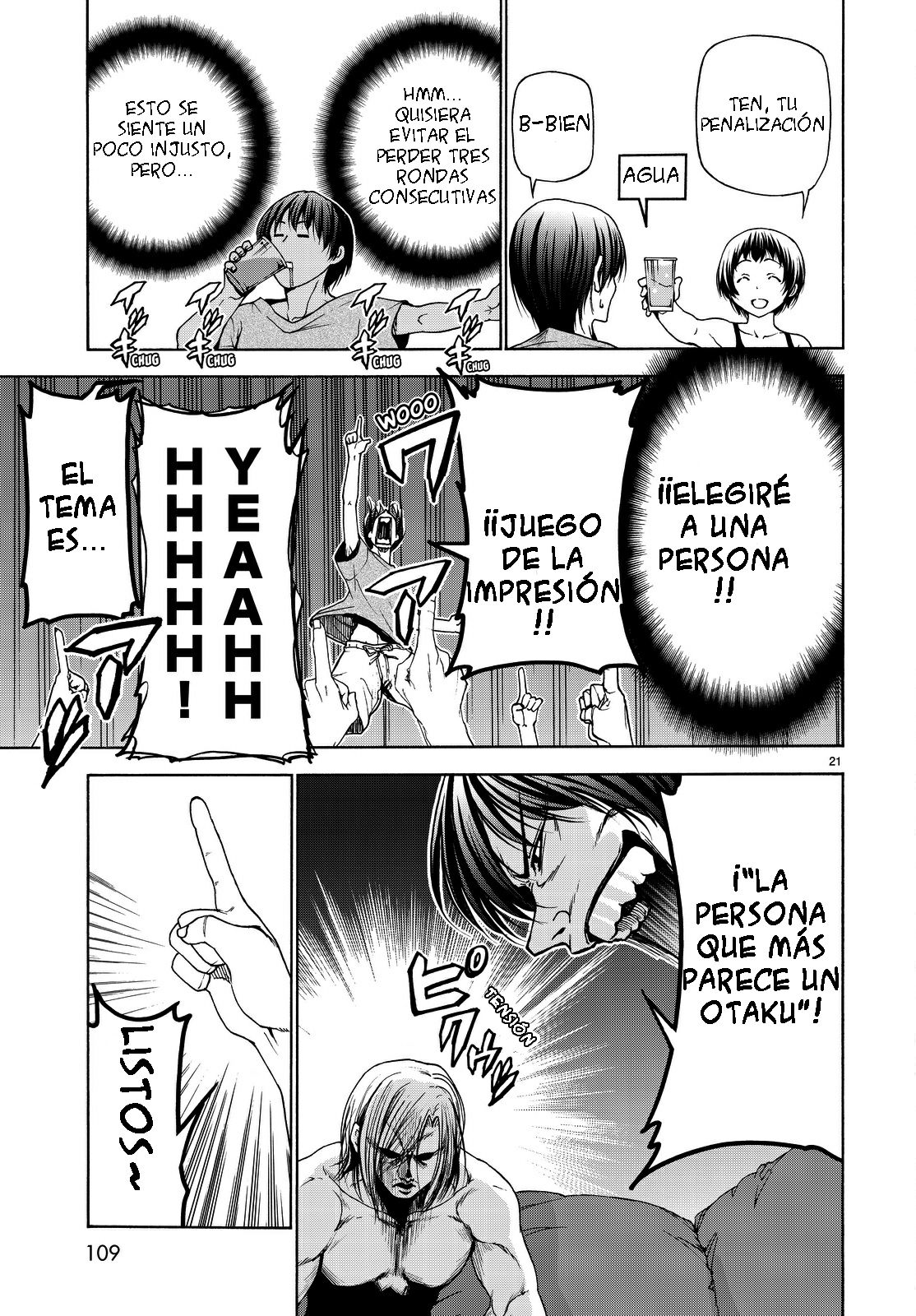 Grand Blue Capitulo 29: el juego de la impresion página 20
