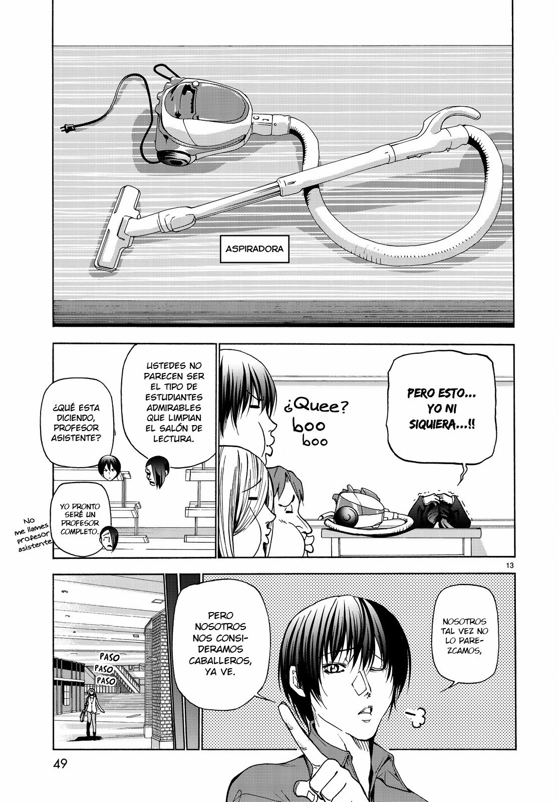 Grand Blue Capitulo 31: Escena en el salón de clase. página 15