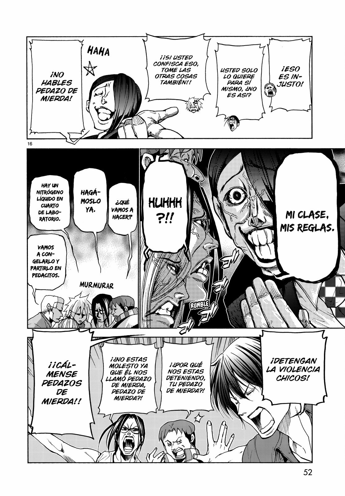 Grand Blue Capitulo 31: Escena en el salón de clase. página 18