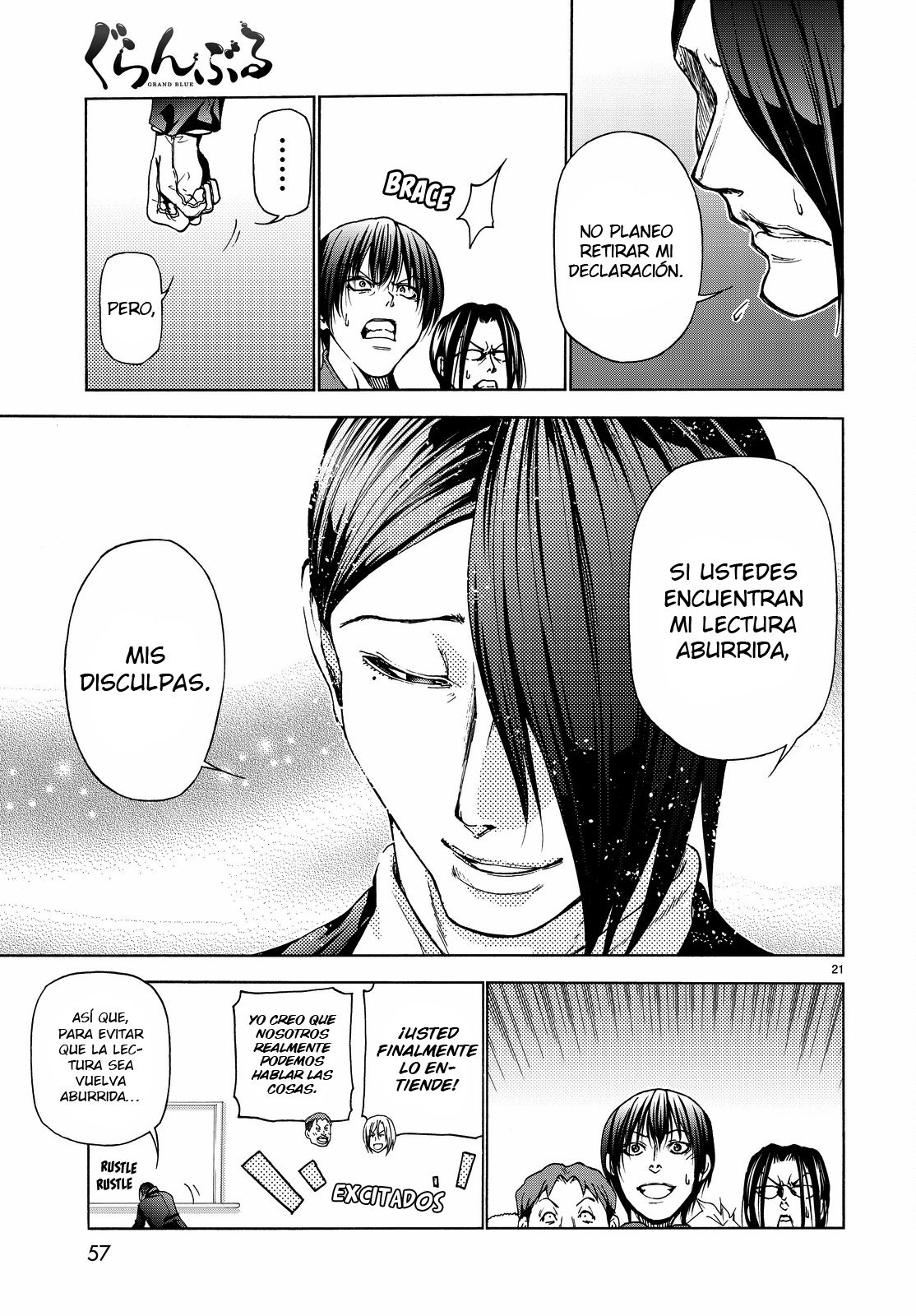 Grand Blue Capitulo 31: Escena en el salón de clase. página 23