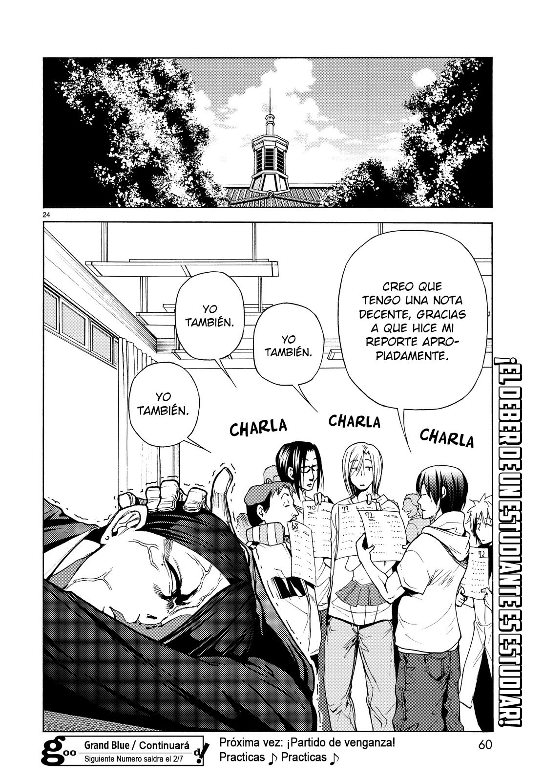 Grand Blue Capitulo 31: Escena en el salón de clase. página 26