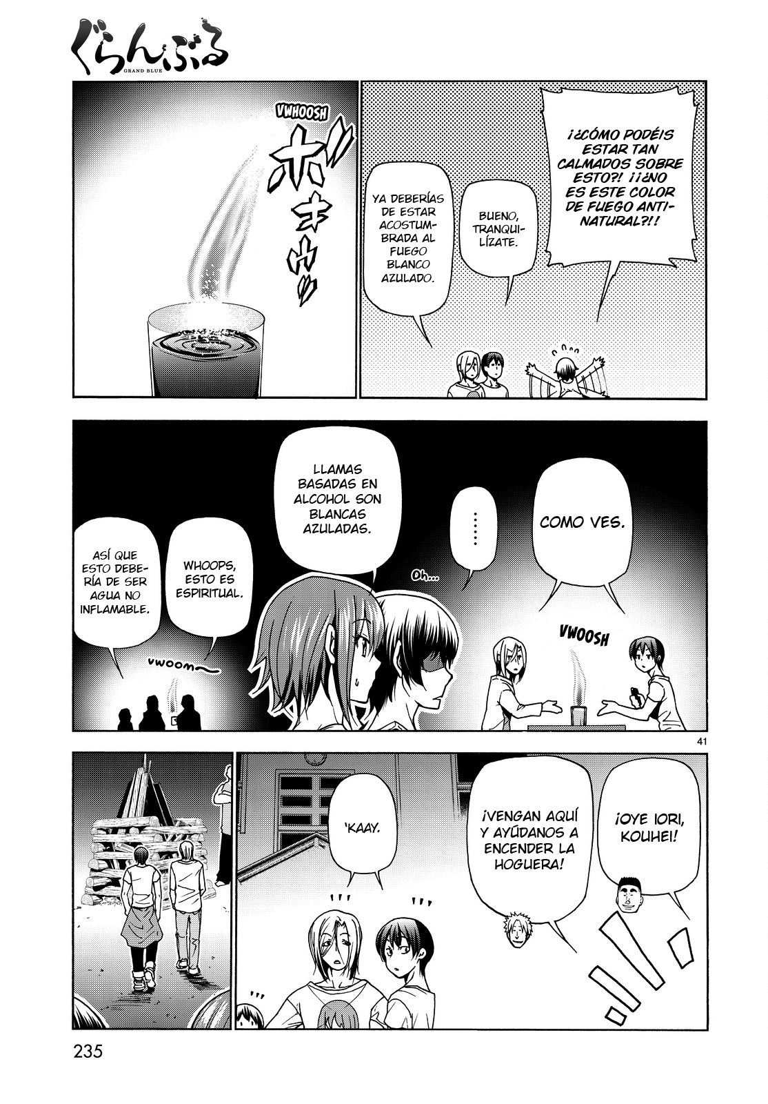 Grand Blue Capitulo 33: Cámping escolar para adutos página 42