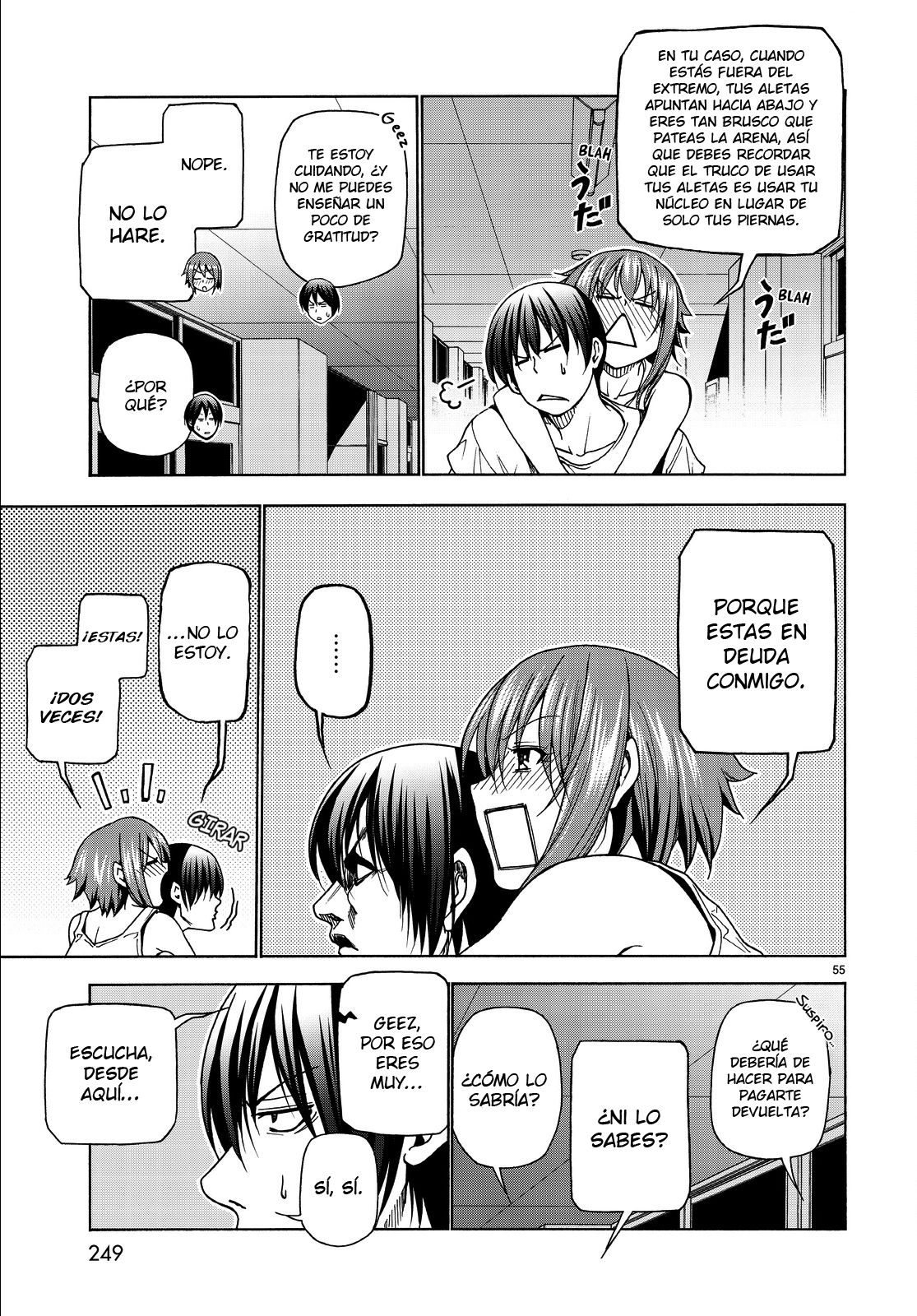 Grand Blue Capitulo 33: Cámping escolar para adutos página 55