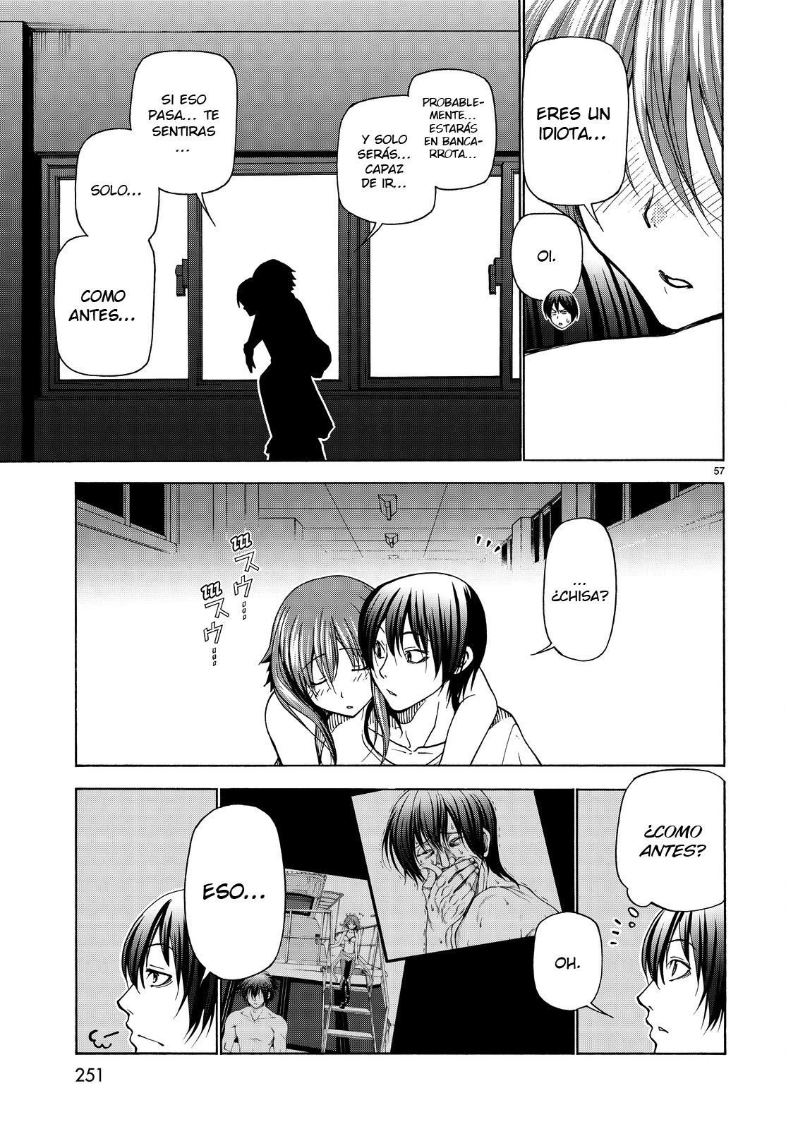 Grand Blue Capitulo 33: Cámping escolar para adutos página 57