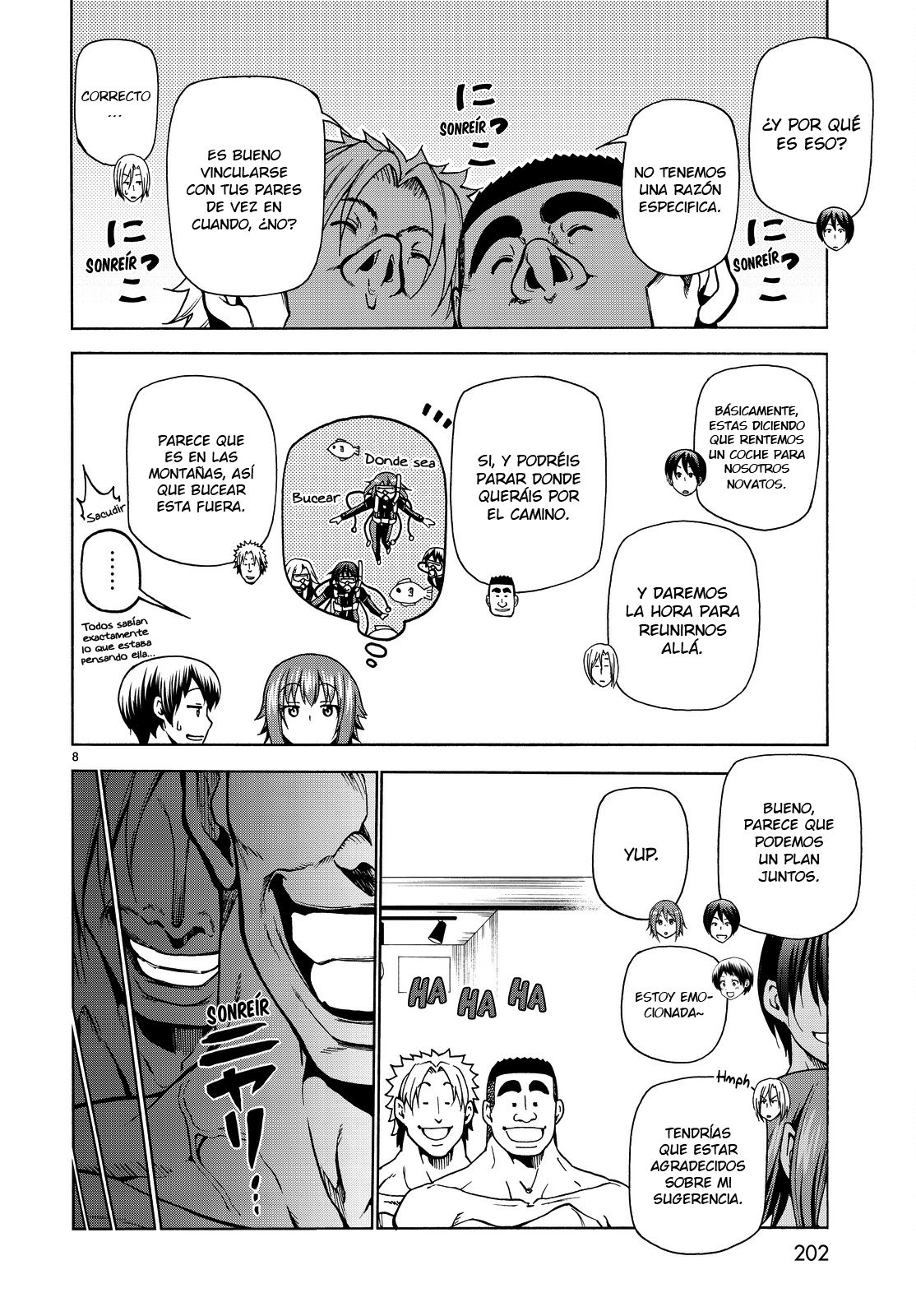 Grand Blue Capitulo 33: Cámping escolar para adutos página 9