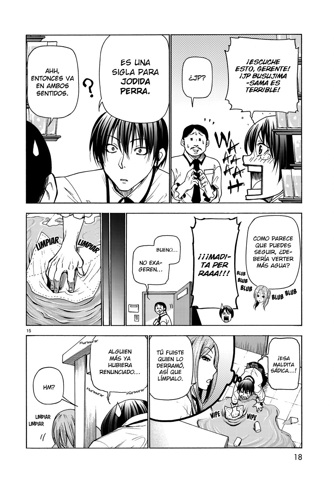 Grand Blue Capitulo 34: Compañeros de trabajo página 17