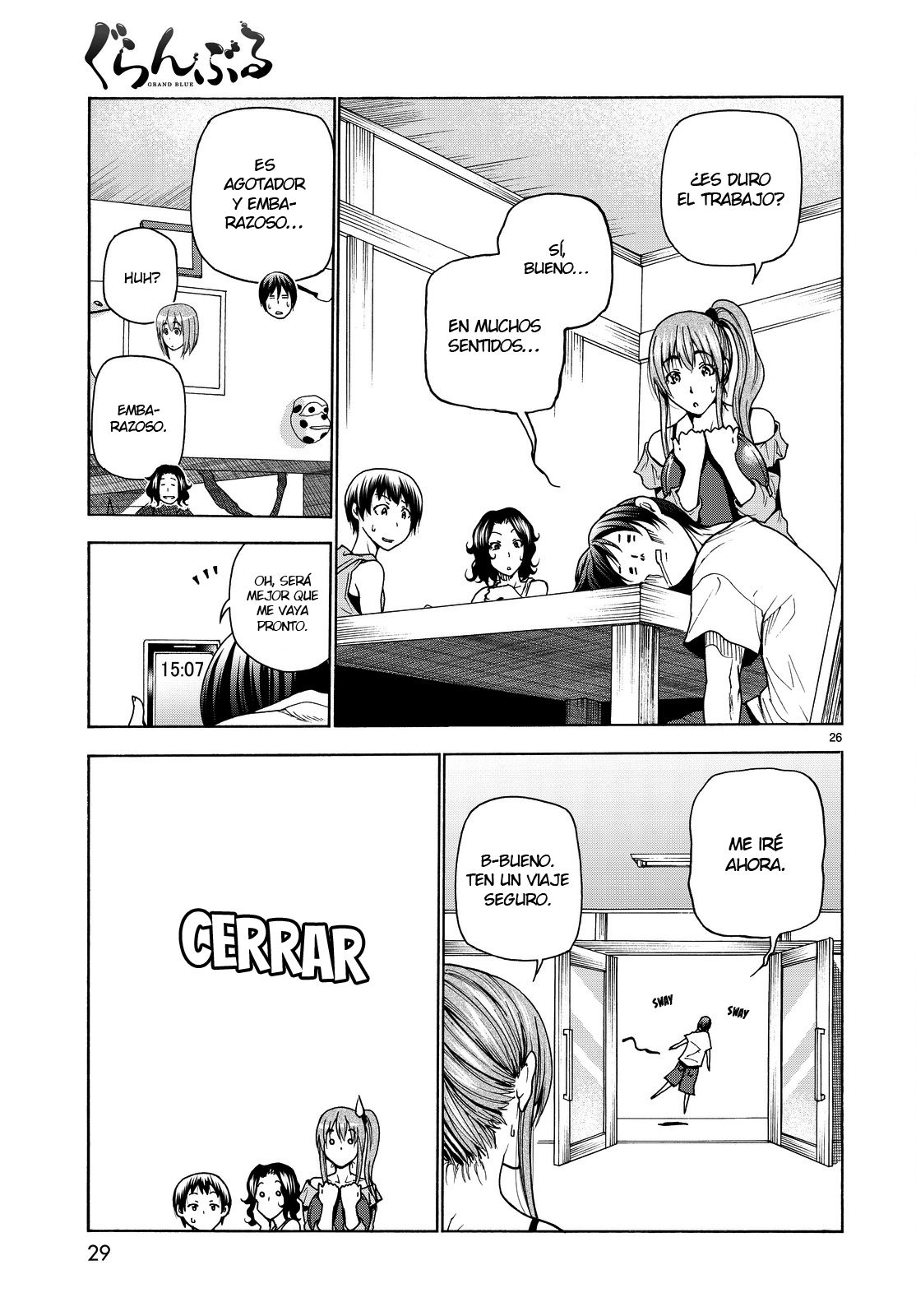 Grand Blue Capitulo 34: Compañeros de trabajo página 28