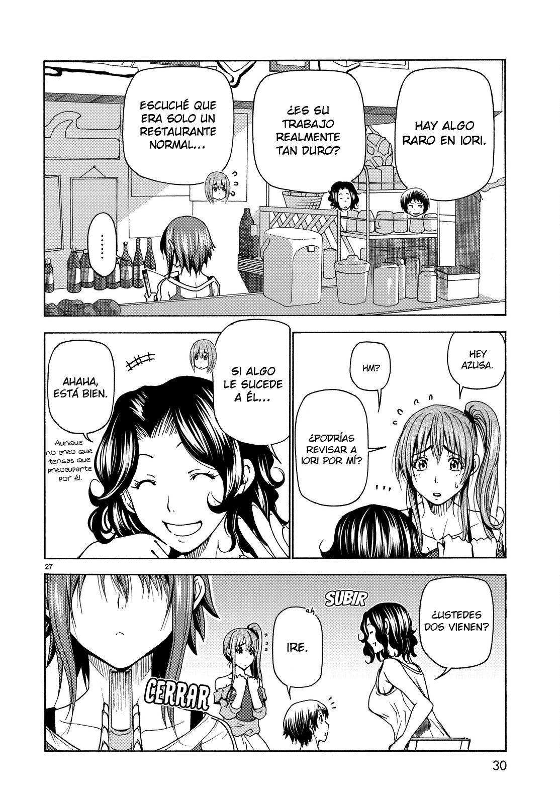 Grand Blue Capitulo 34: Compañeros de trabajo página 29