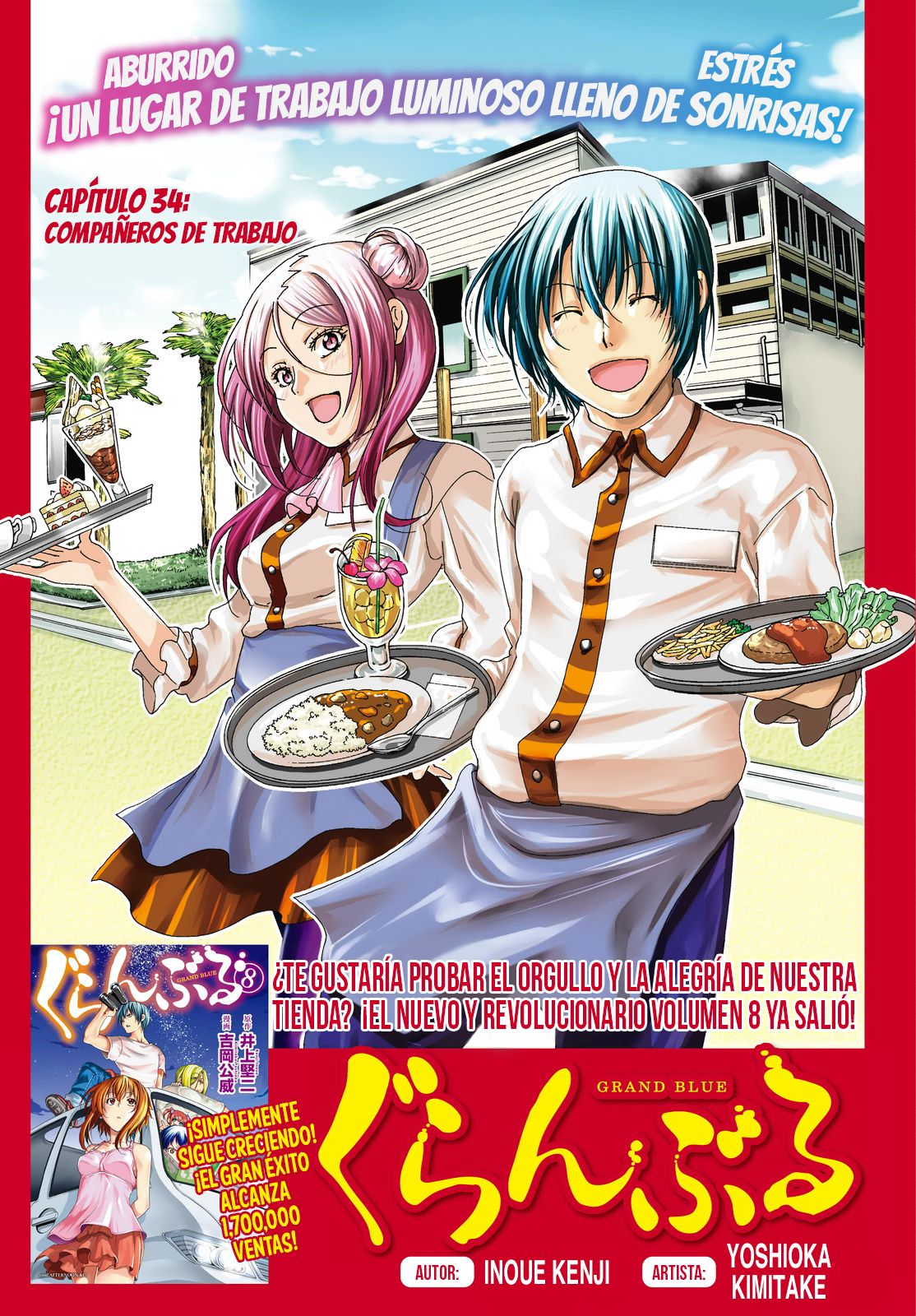 Grand Blue Capitulo 34: Compañeros de trabajo página 3