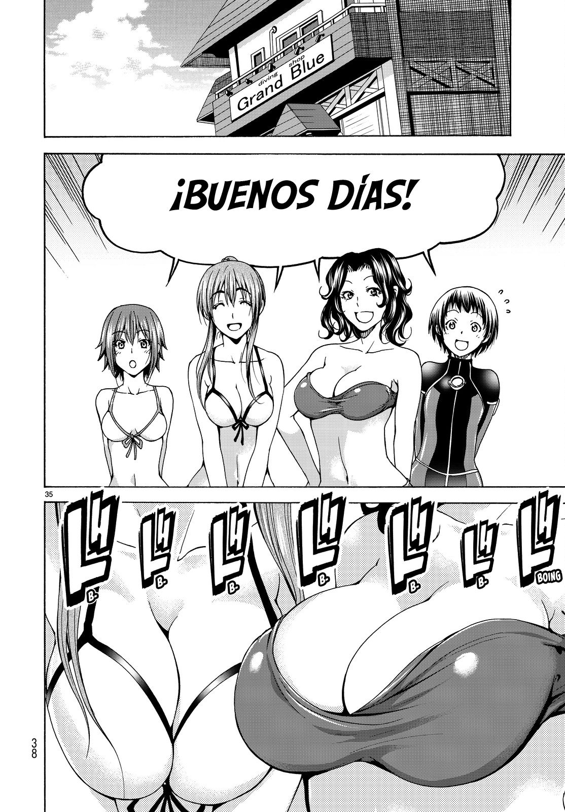 Grand Blue Capitulo 34: Compañeros de trabajo página 37