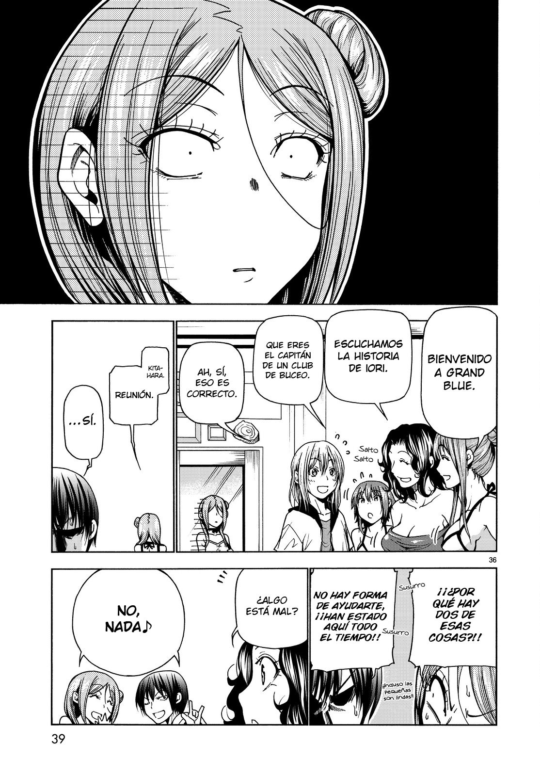 Grand Blue Capitulo 34: Compañeros de trabajo página 38