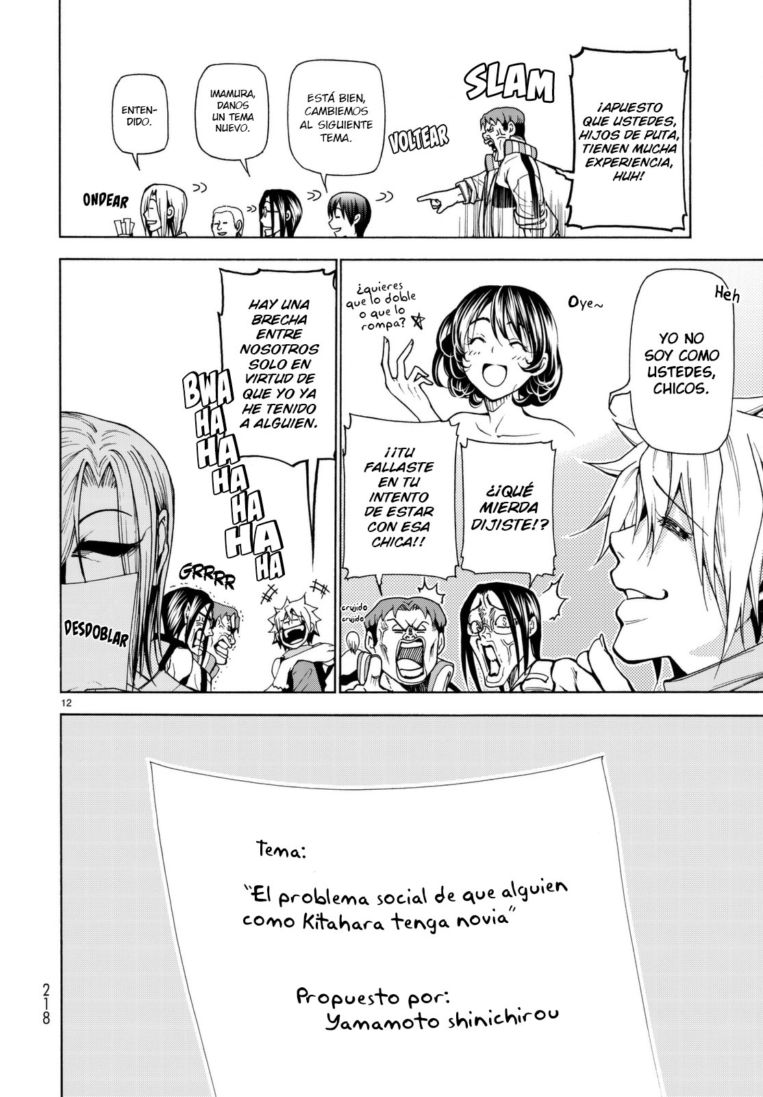 Grand Blue Capitulo 36.5: Grupo de Discusión página 13
