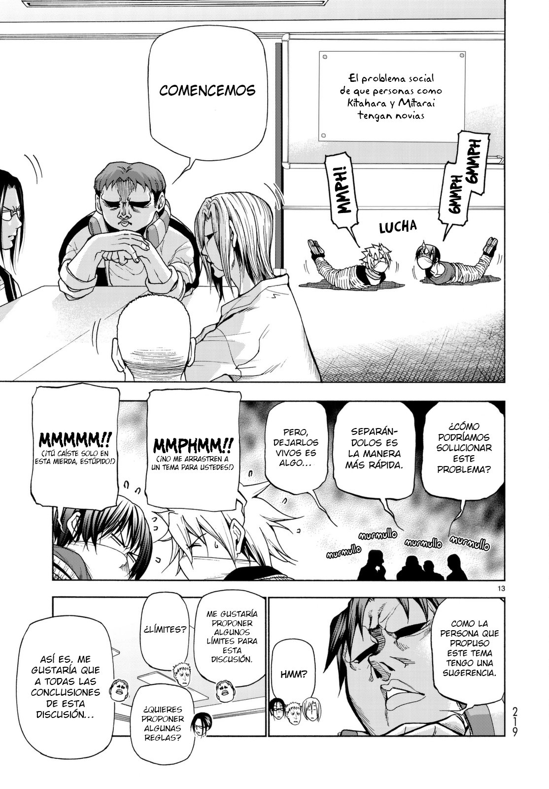 Grand Blue Capitulo 36.5: Grupo de Discusión página 14
