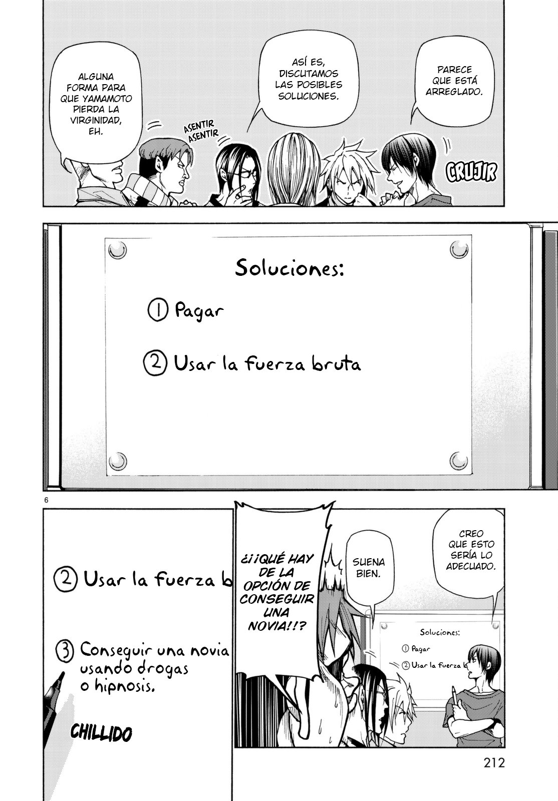 Grand Blue Capitulo 36.5: Grupo de Discusión página 7