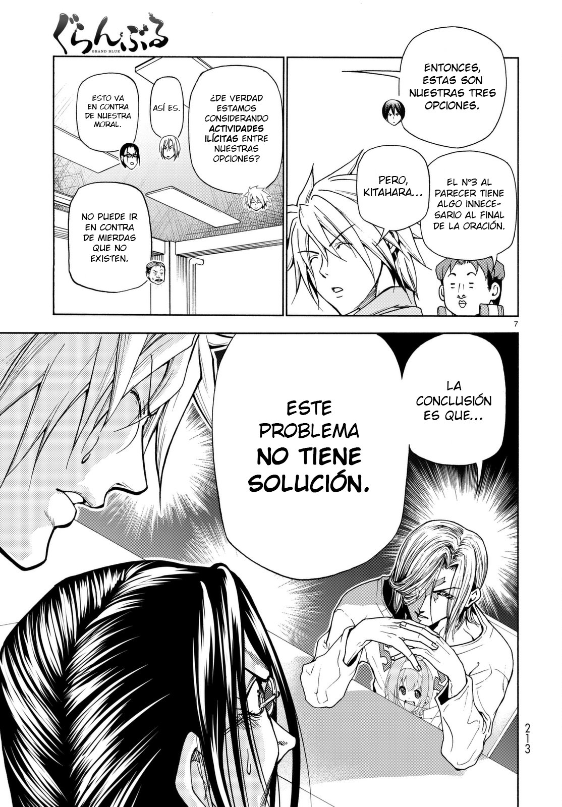 Grand Blue Capitulo 36.5: Grupo de Discusión página 8