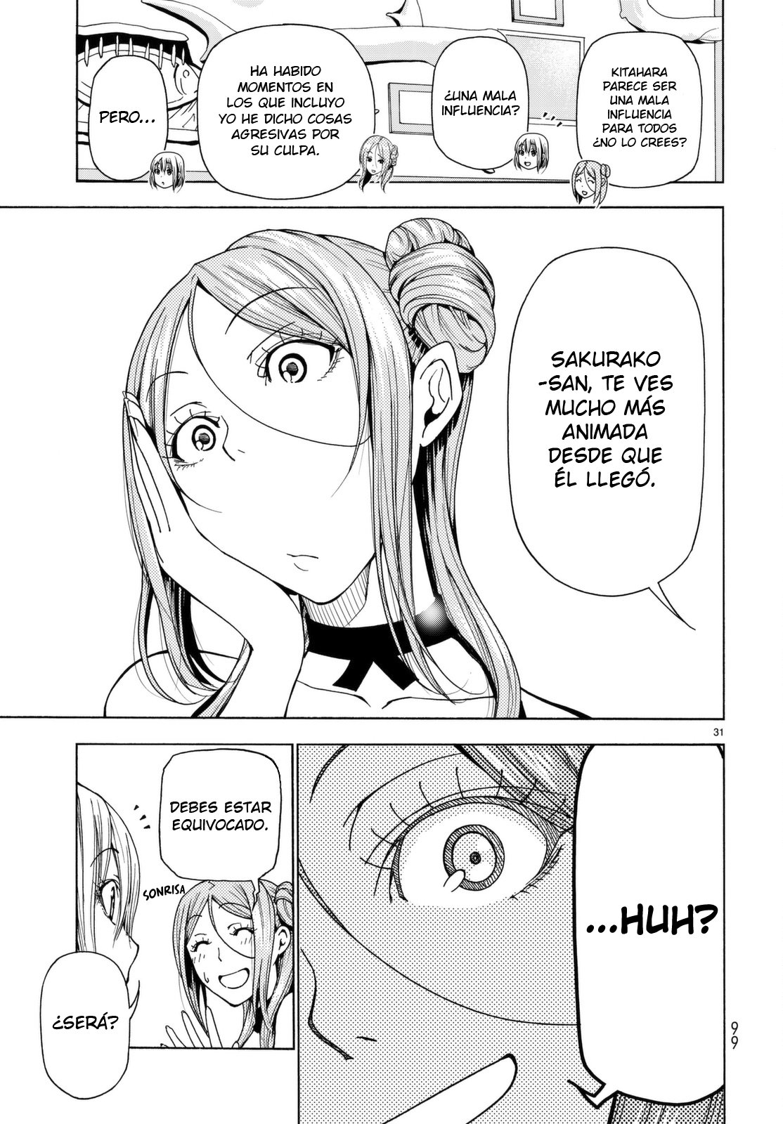 Grand Blue Capitulo 36: ¿Ese es quien te gusta? página 34