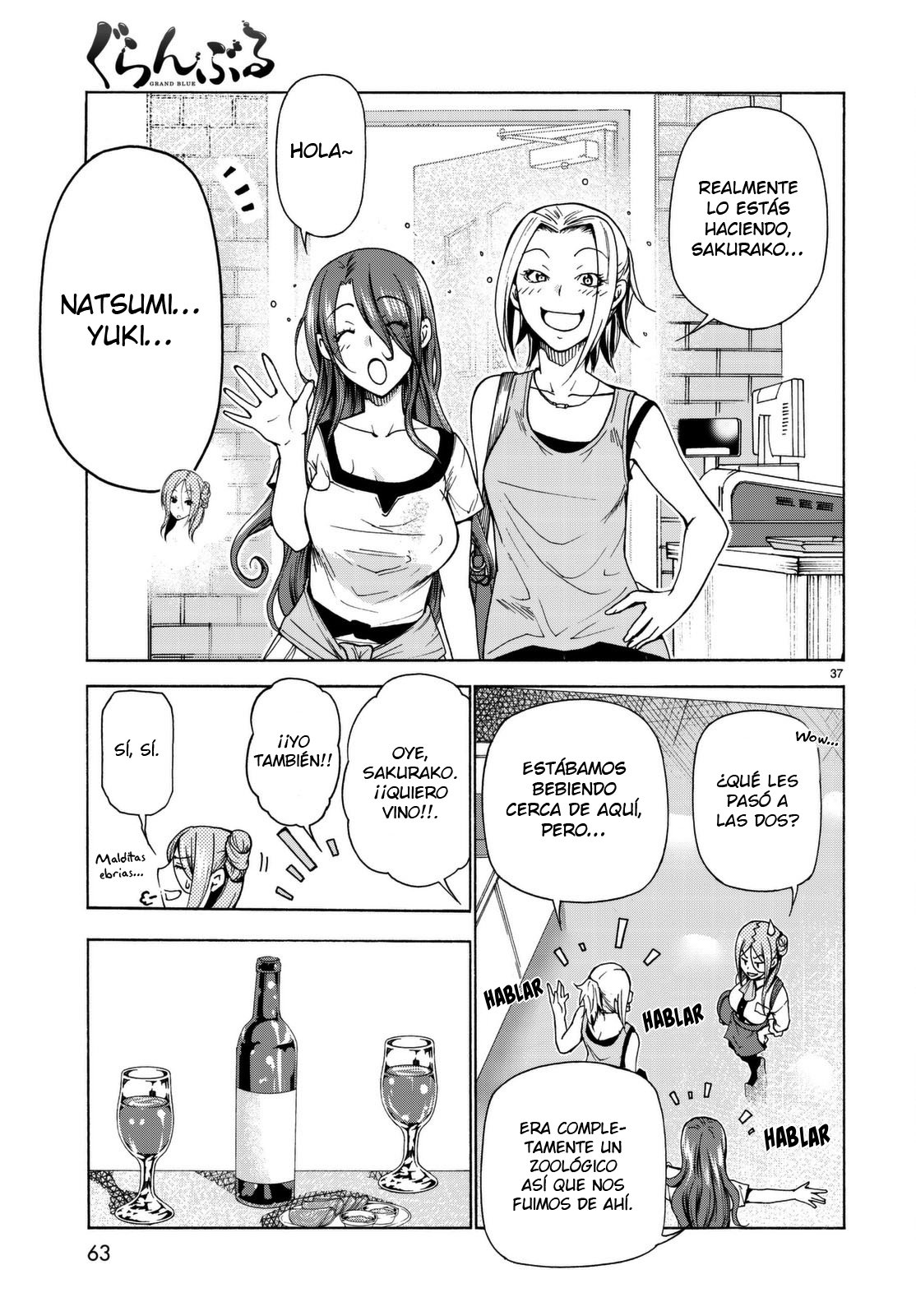 Grand Blue Capitulo 37: Serio. página 38