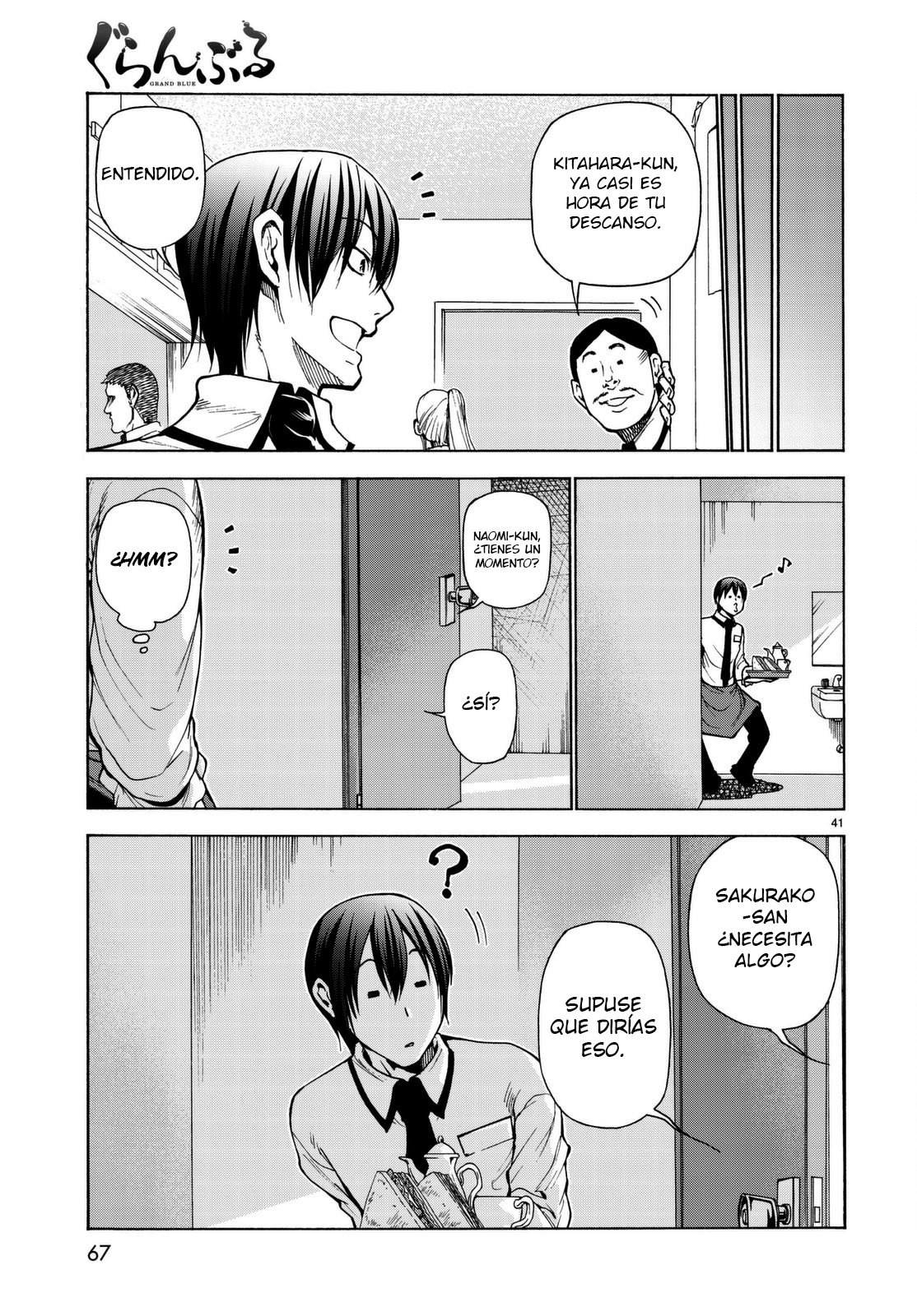 Grand Blue Capitulo 37: Serio. página 42
