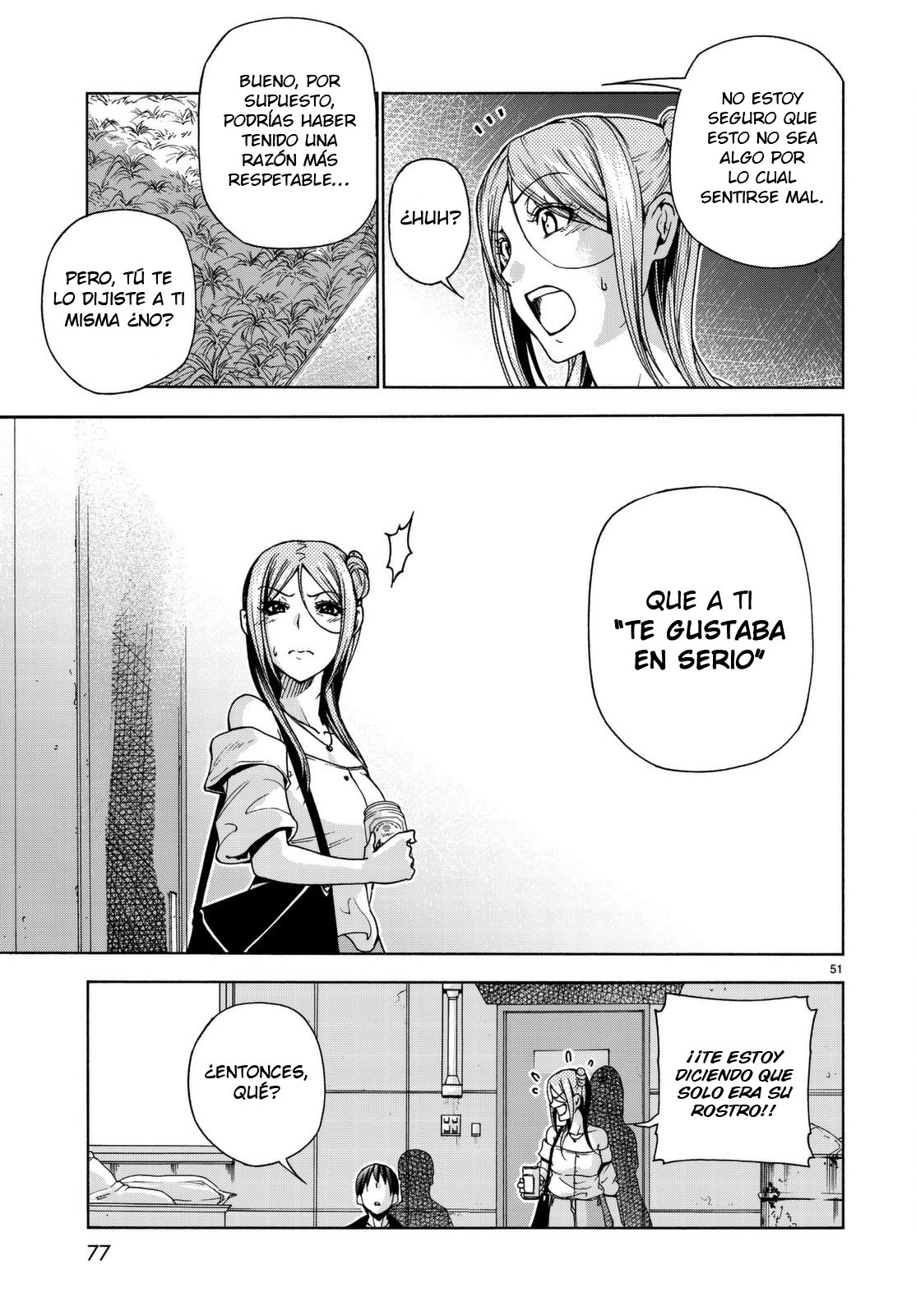 Grand Blue Capitulo 37: Serio. página 52
