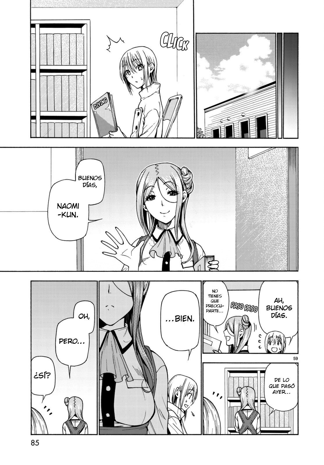 Grand Blue Capitulo 37: Serio. página 59