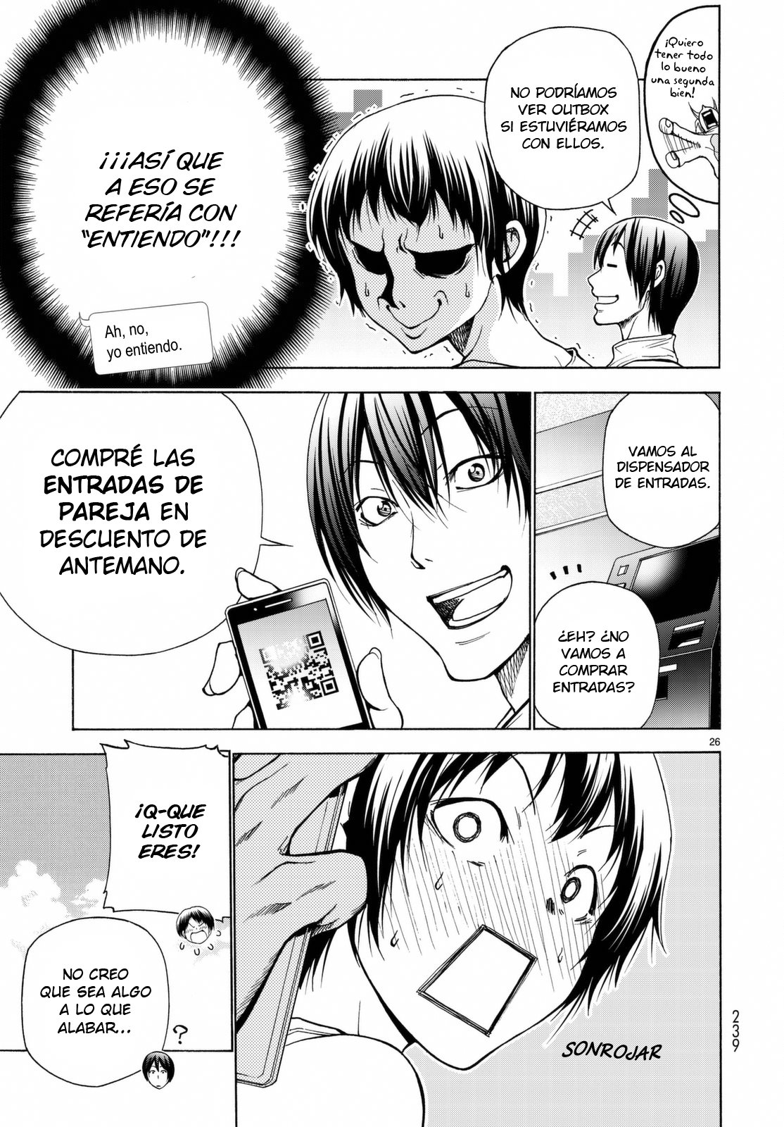 Grand Blue Capitulo 38: Cita en el cine página 28